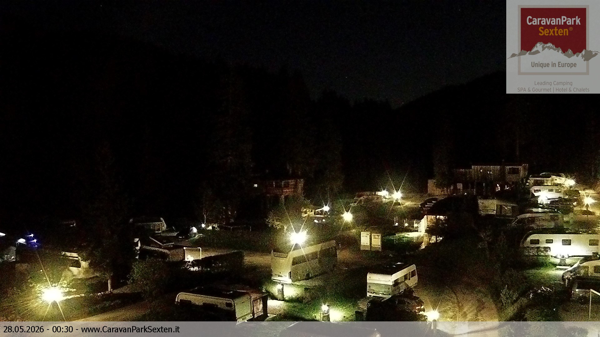 Archived image Webcam Sexten-Moos: caravanpark
