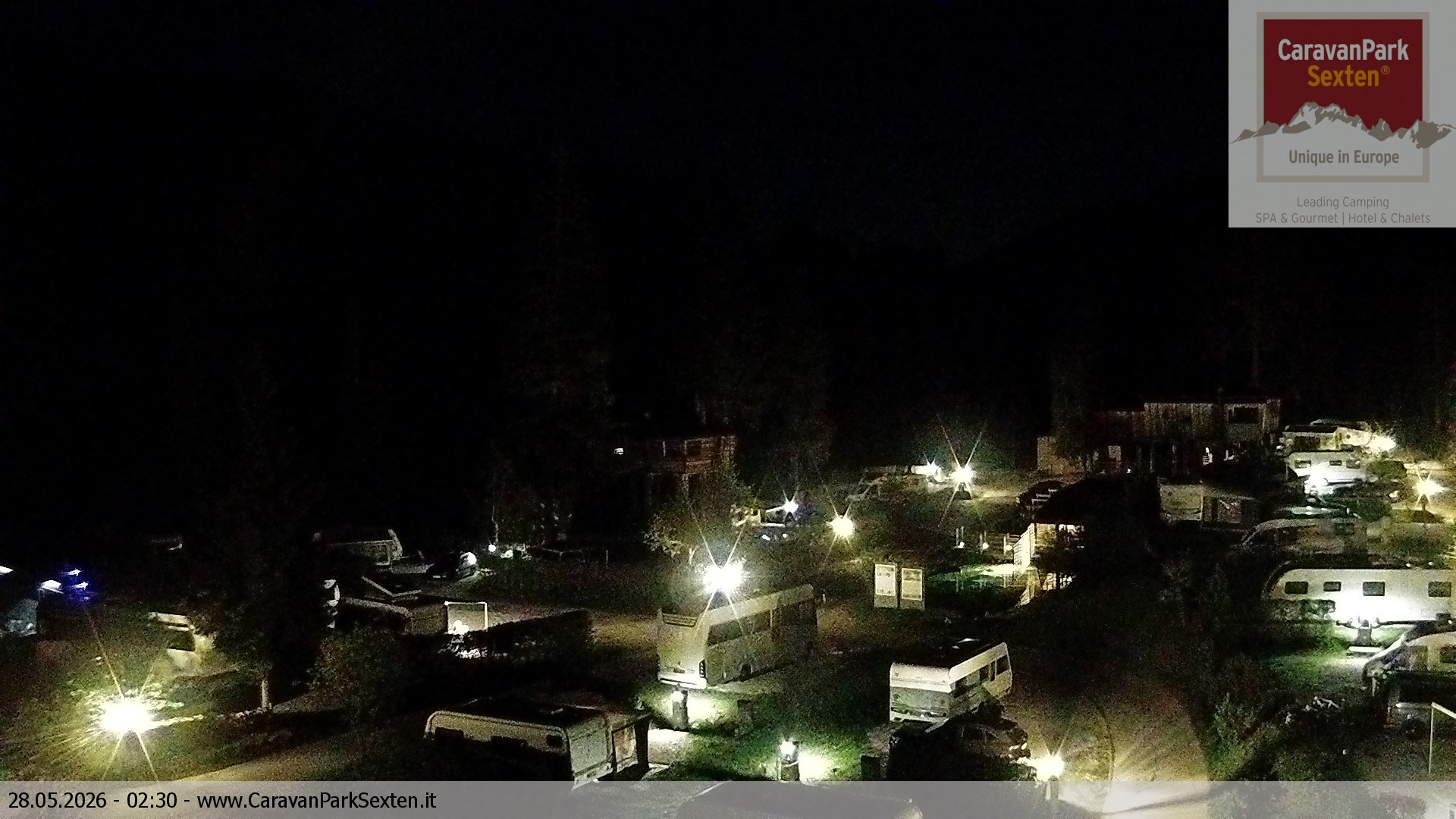 Archived image Webcam Sexten-Moos: caravanpark
