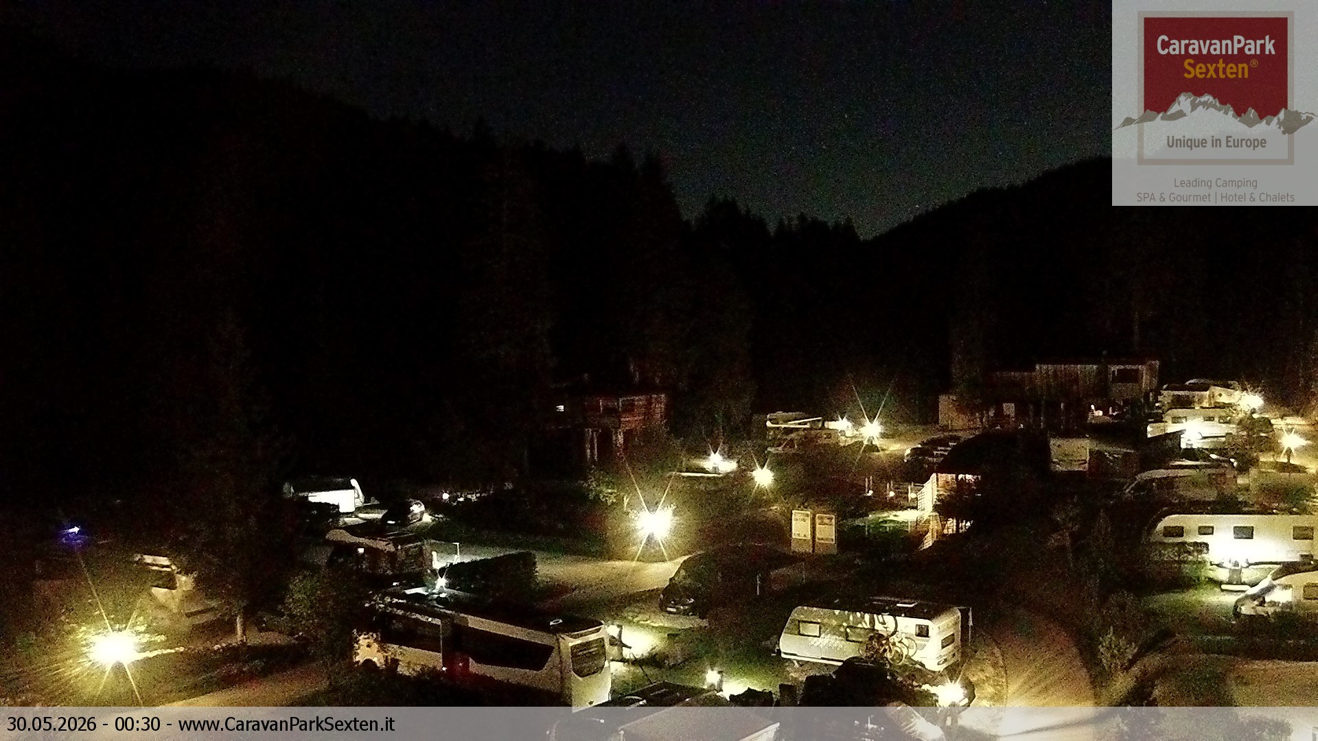 Archiv Foto Webcam Caravanpark in Sexten - Moos