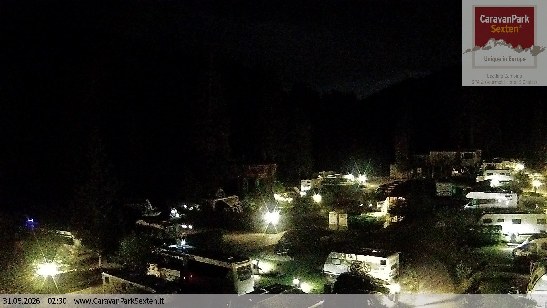 Archiv Foto Webcam Caravanpark in Sexten - Moos