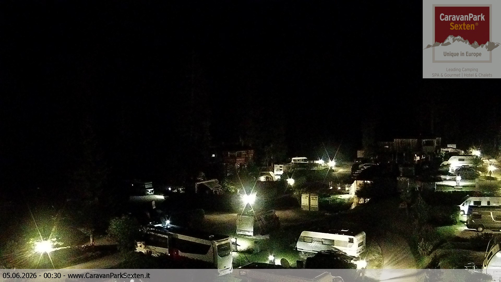 Archiv Foto Webcam Caravanpark in Sexten - Moos