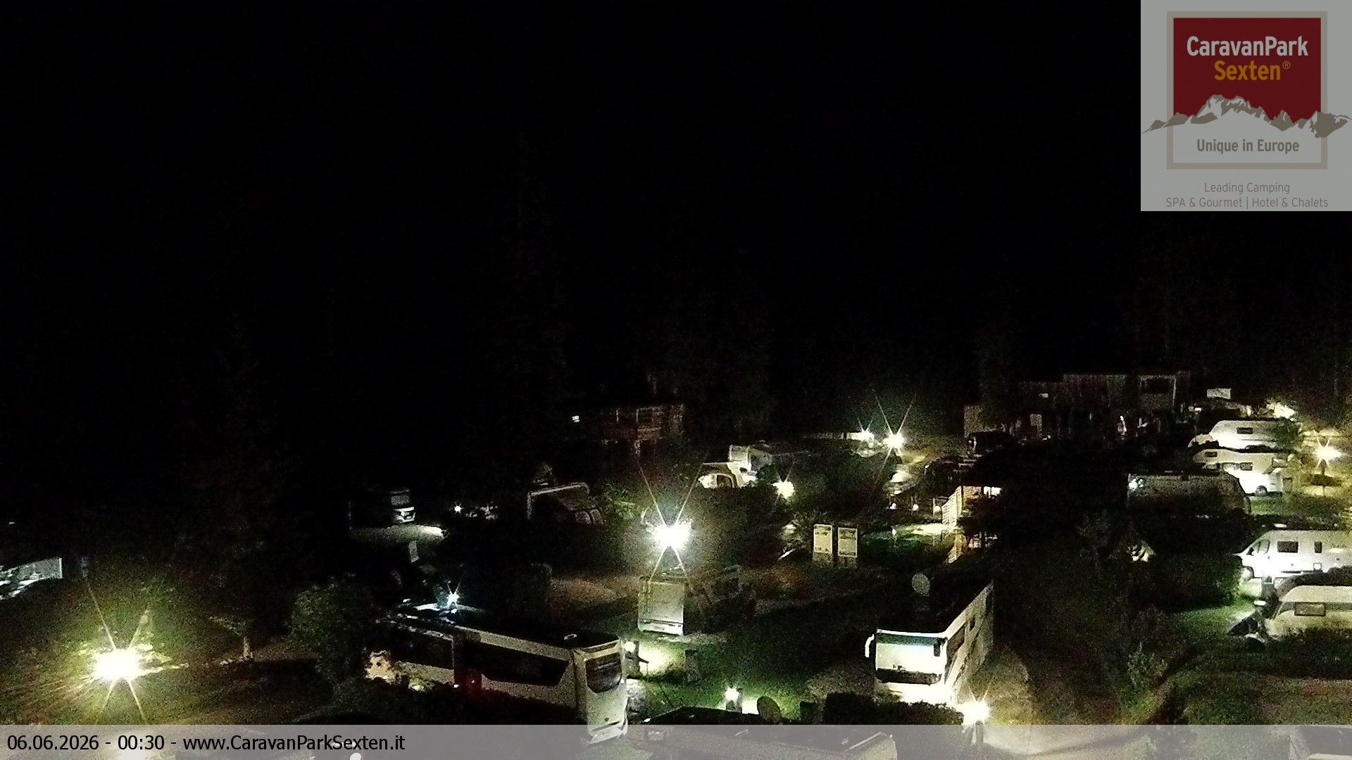 Archiv Foto Webcam Caravanpark in Sexten - Moos