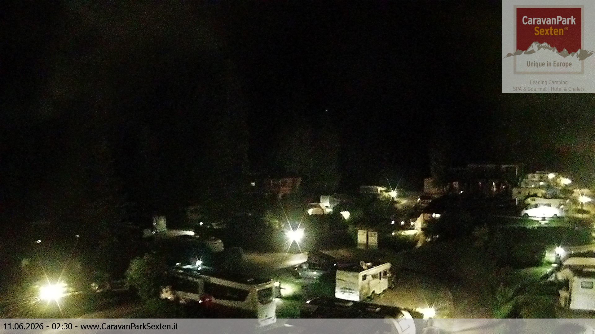 Archiv Foto Webcam Caravanpark in Sexten - Moos