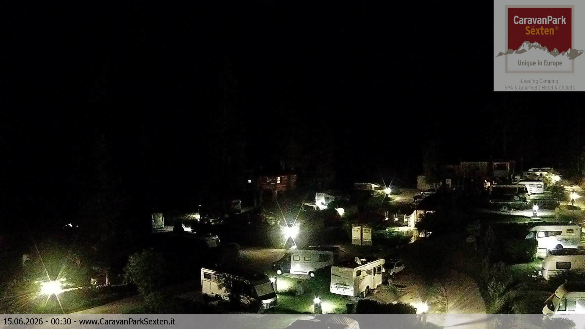Archiv Foto Webcam Caravanpark in Sexten - Moos