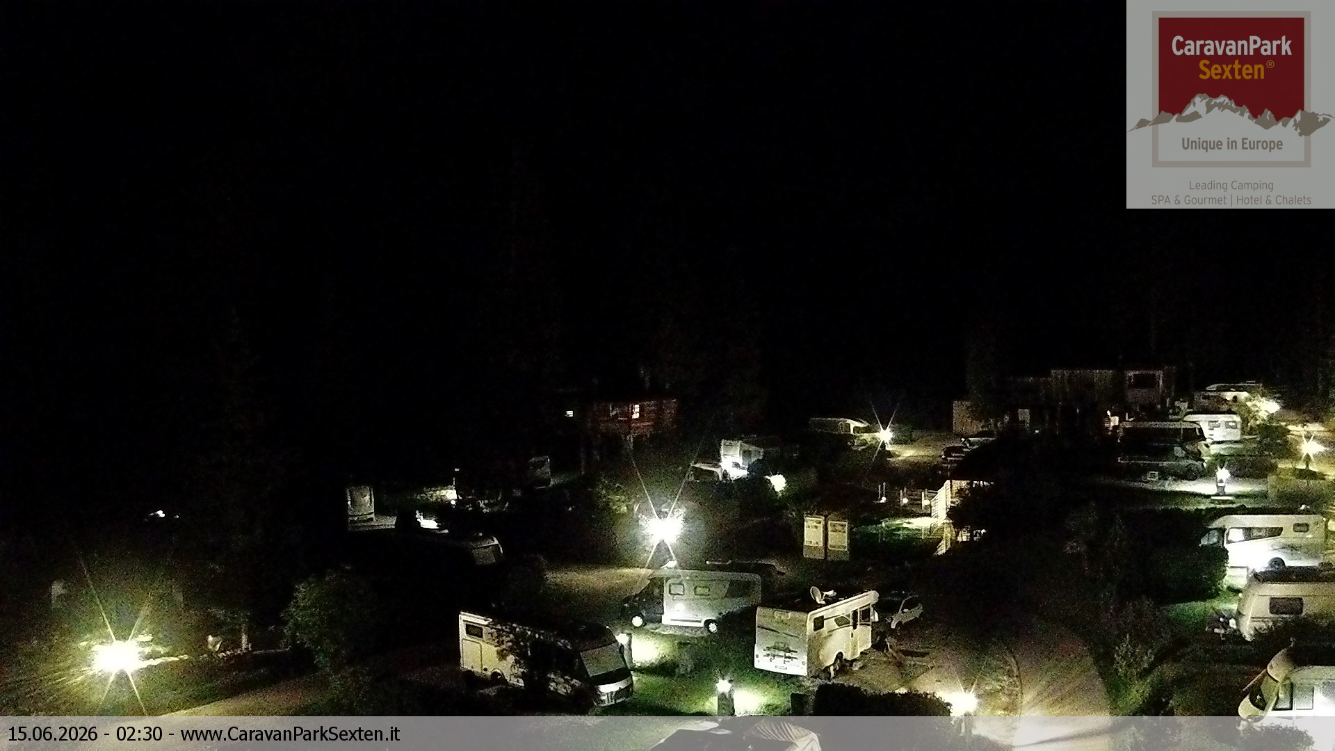 Archiv Foto Webcam Caravanpark in Sexten - Moos