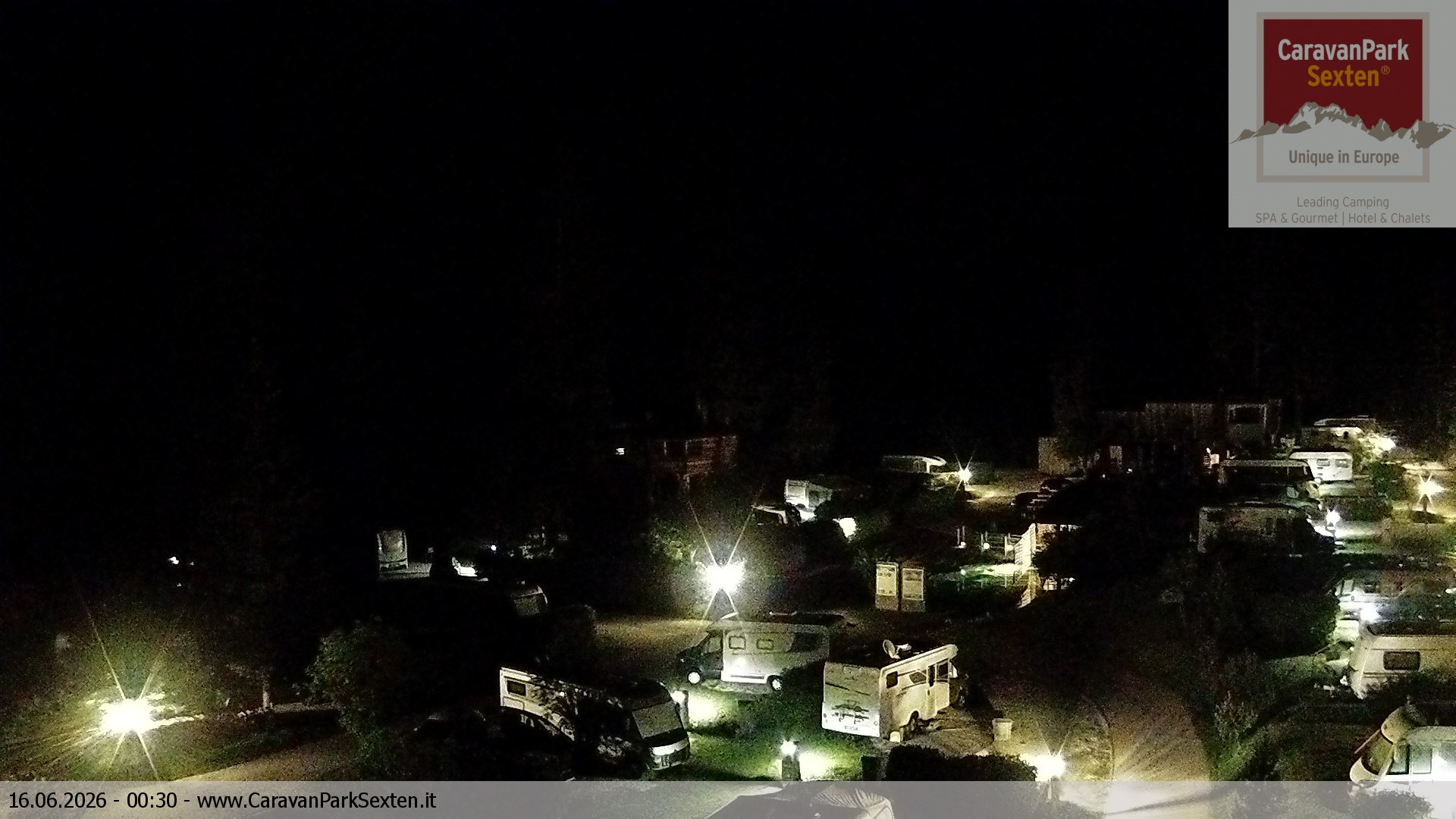 Archiv Foto Webcam Caravanpark in Sexten - Moos