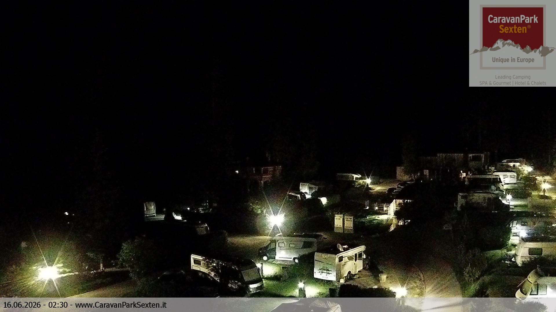 Archiv Foto Webcam Caravanpark in Sexten - Moos