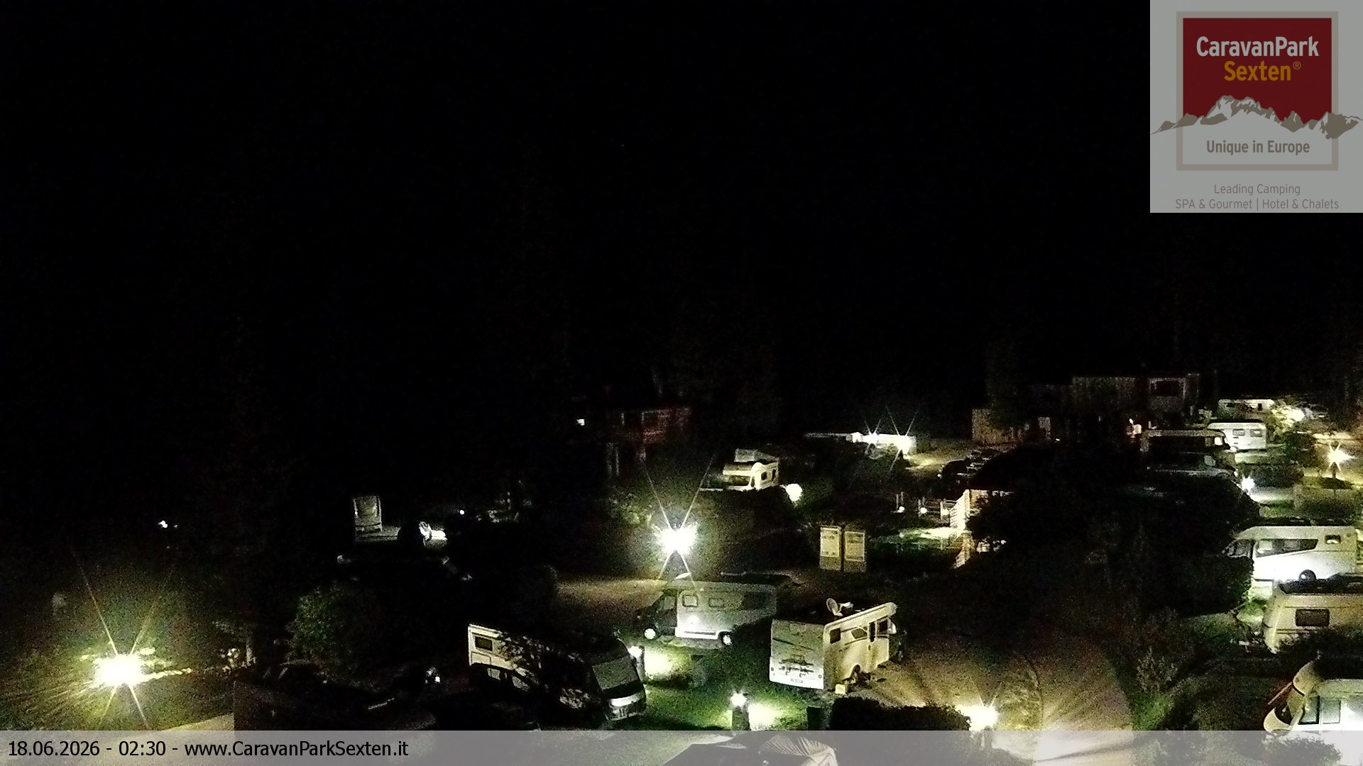 Archiv Foto Webcam Caravanpark in Sexten - Moos