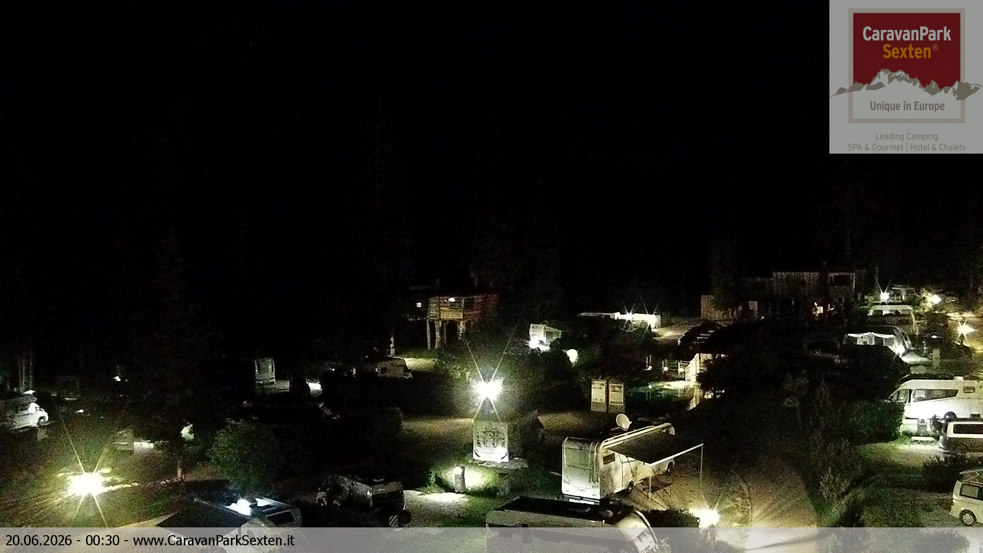 Archived image Webcam Sexten-Moos: caravanpark