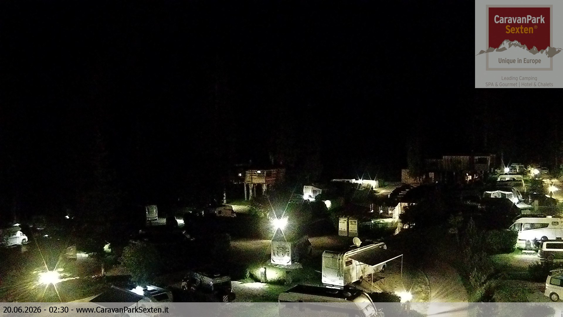 Archived image Webcam Sexten-Moos: caravanpark