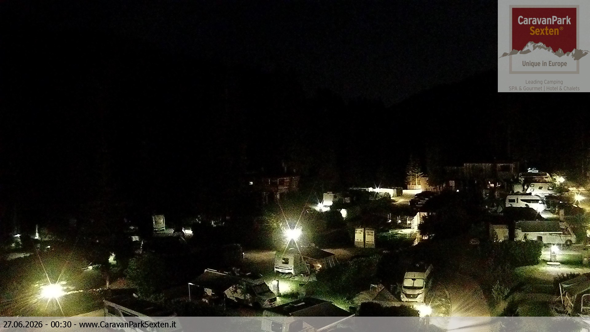 Archived image Webcam Sexten-Moos: caravanpark
