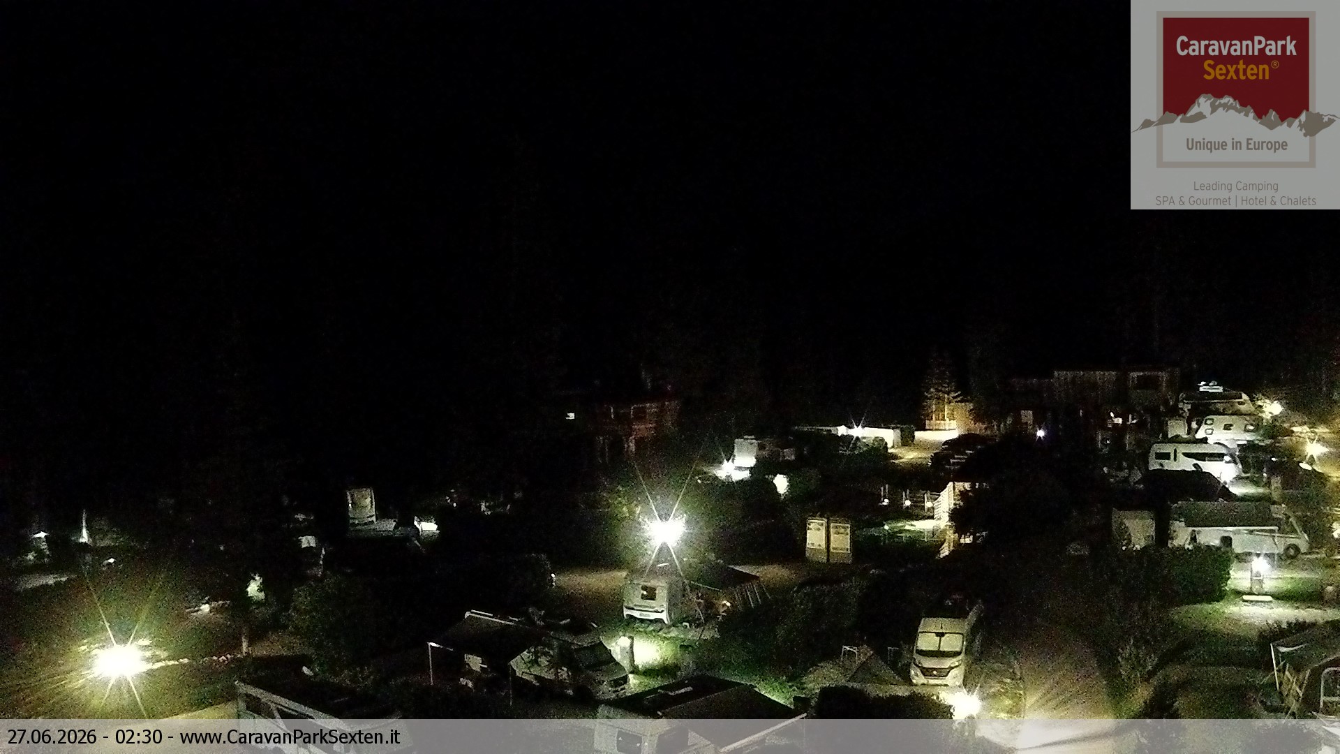 Archived image Webcam Sexten-Moos: caravanpark