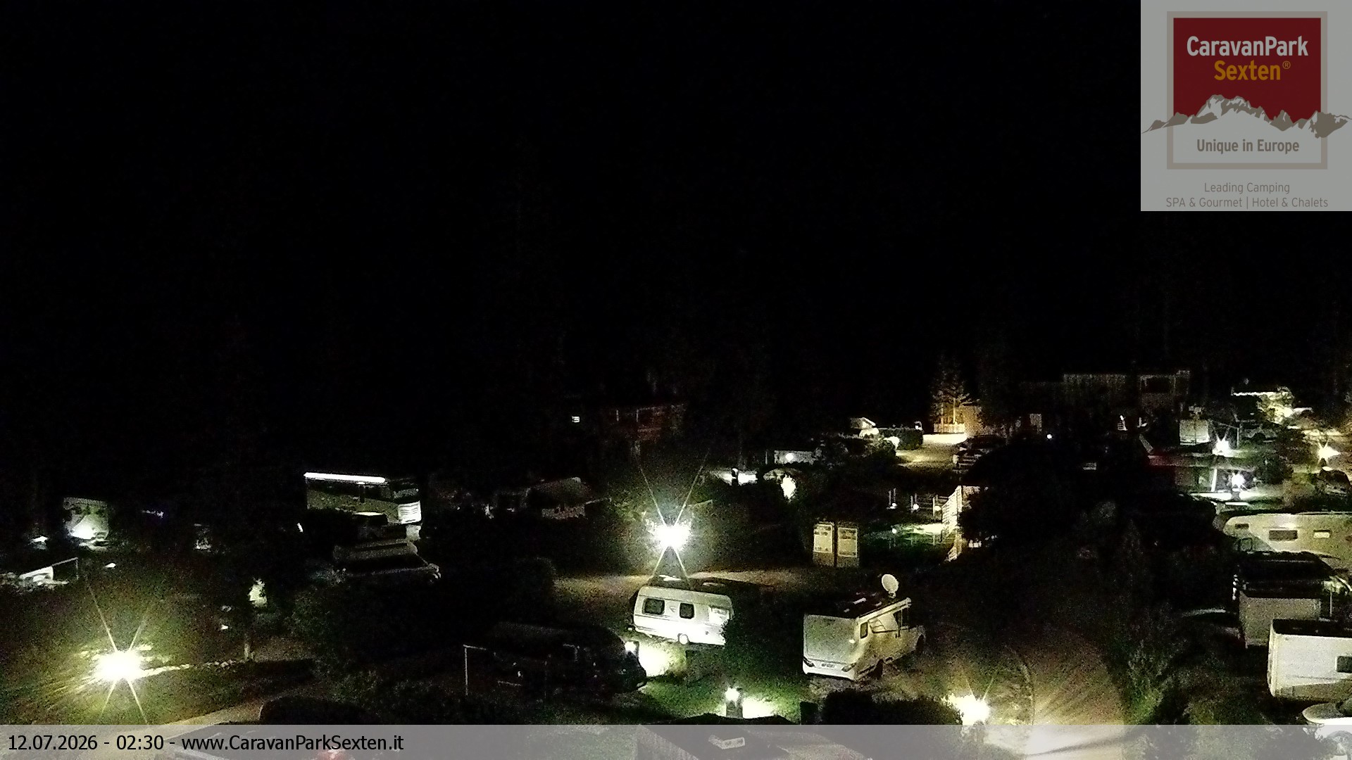 Archiv Foto Webcam Caravanpark in Sexten - Moos
