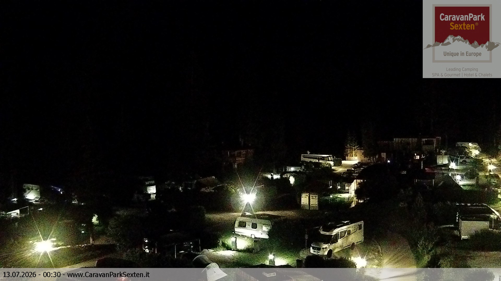 Archiv Foto Webcam Caravanpark in Sexten - Moos