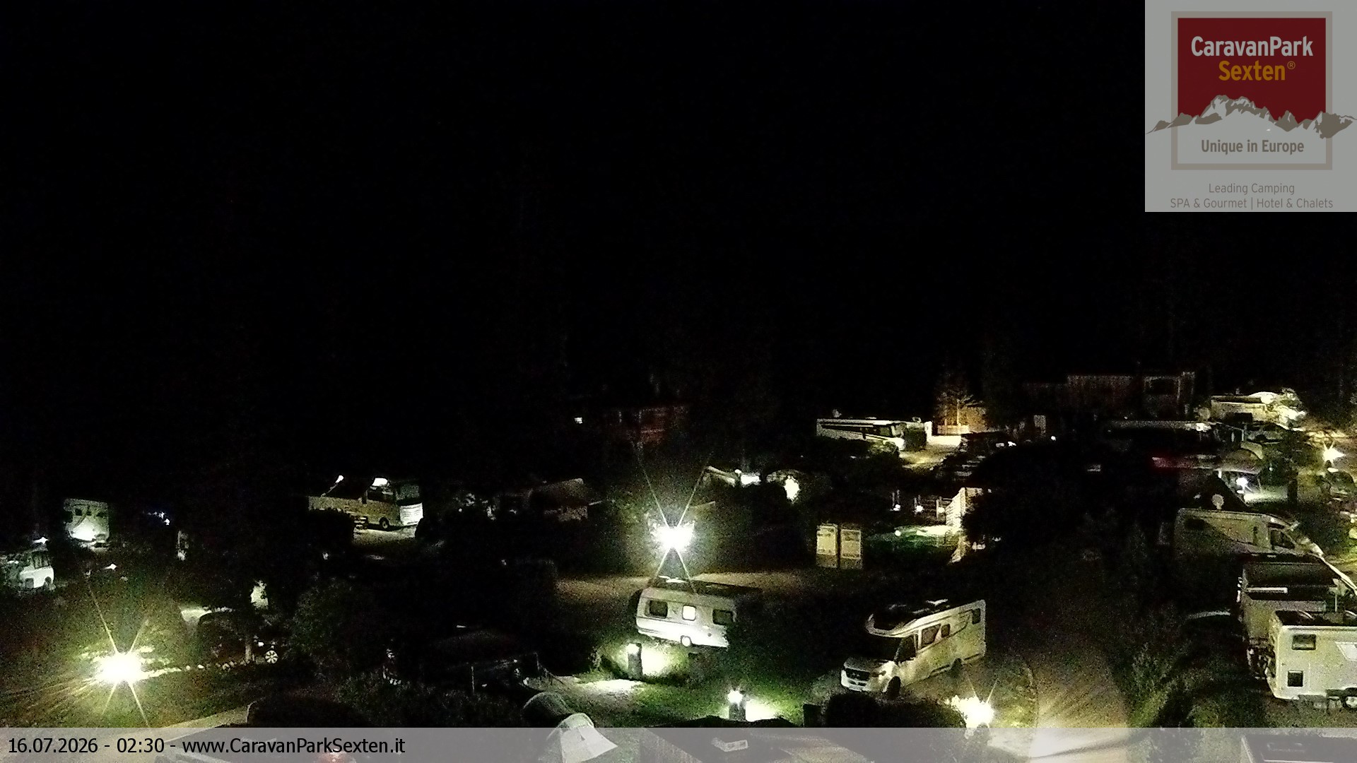 Archiv Foto Webcam Caravanpark in Sexten - Moos