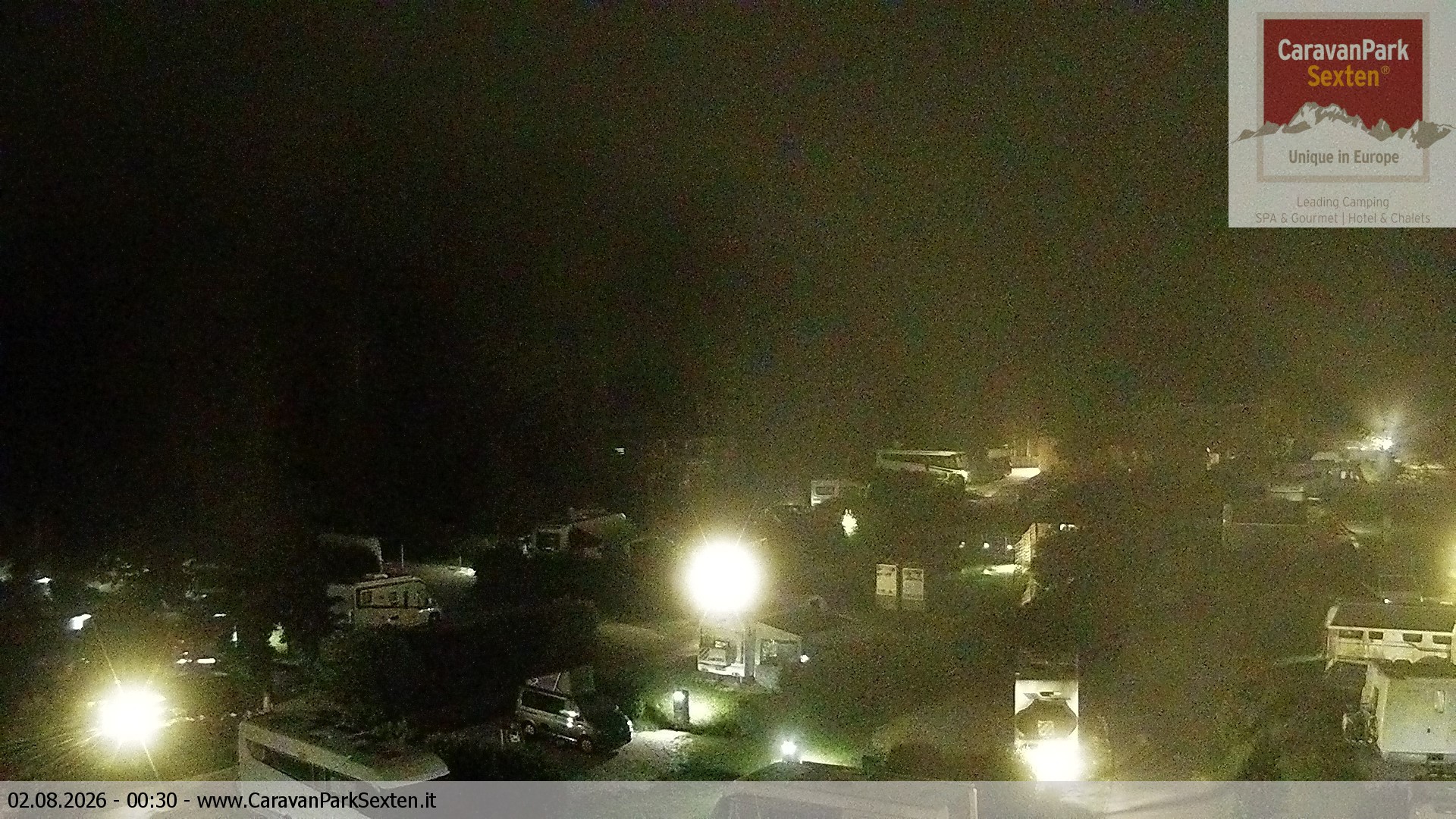 Archiv Foto Webcam Caravanpark in Sexten - Moos