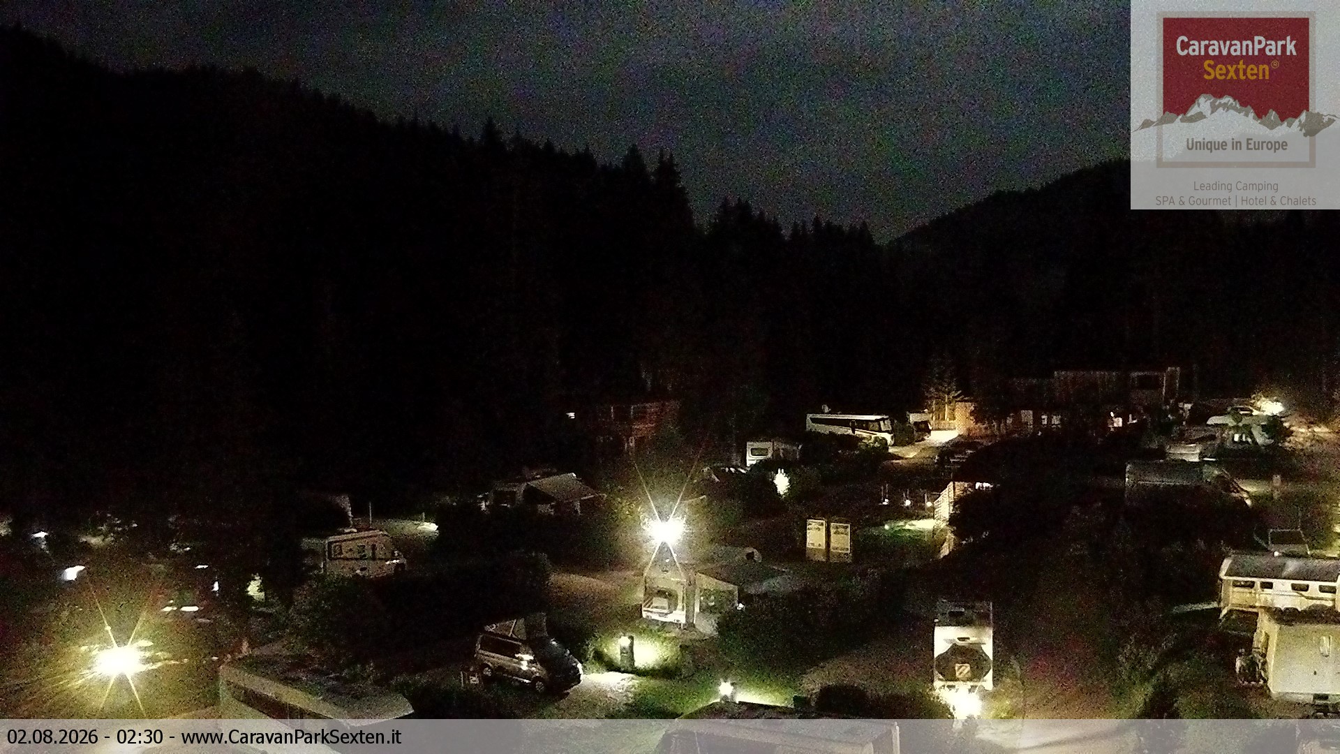 Archiv Foto Webcam Caravanpark in Sexten - Moos