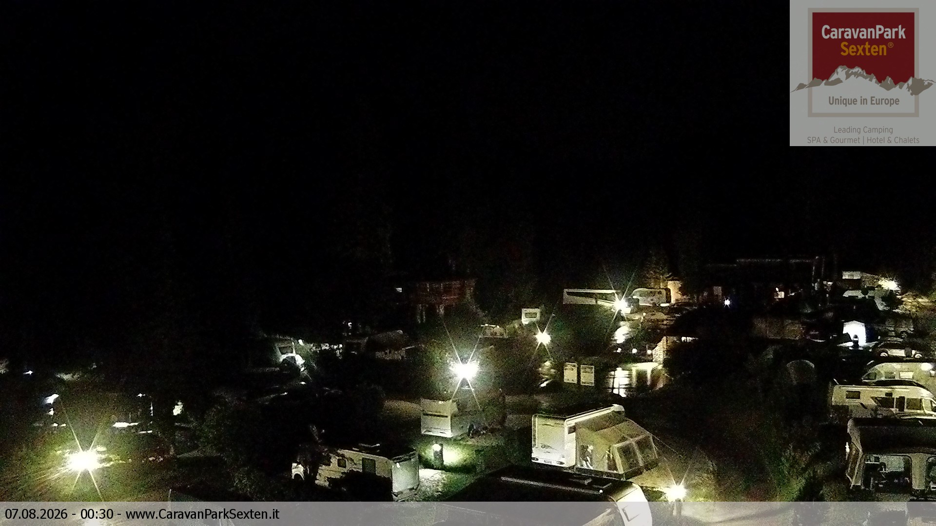 Archiv Foto Webcam Caravanpark in Sexten - Moos