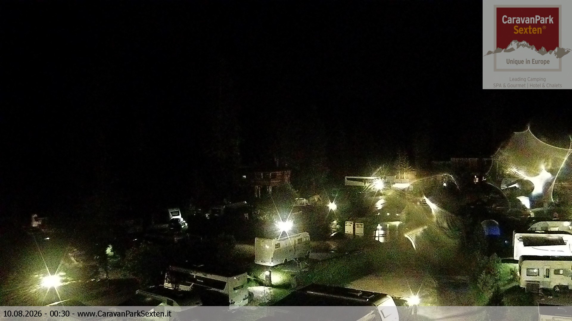 Archived image Webcam Sexten-Moos: caravanpark