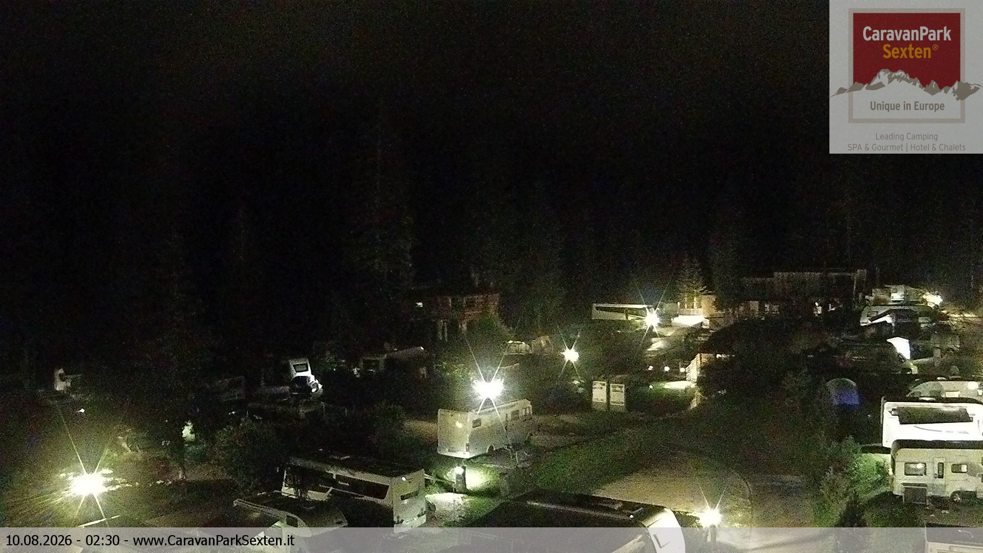 Archived image Webcam Sexten-Moos: caravanpark