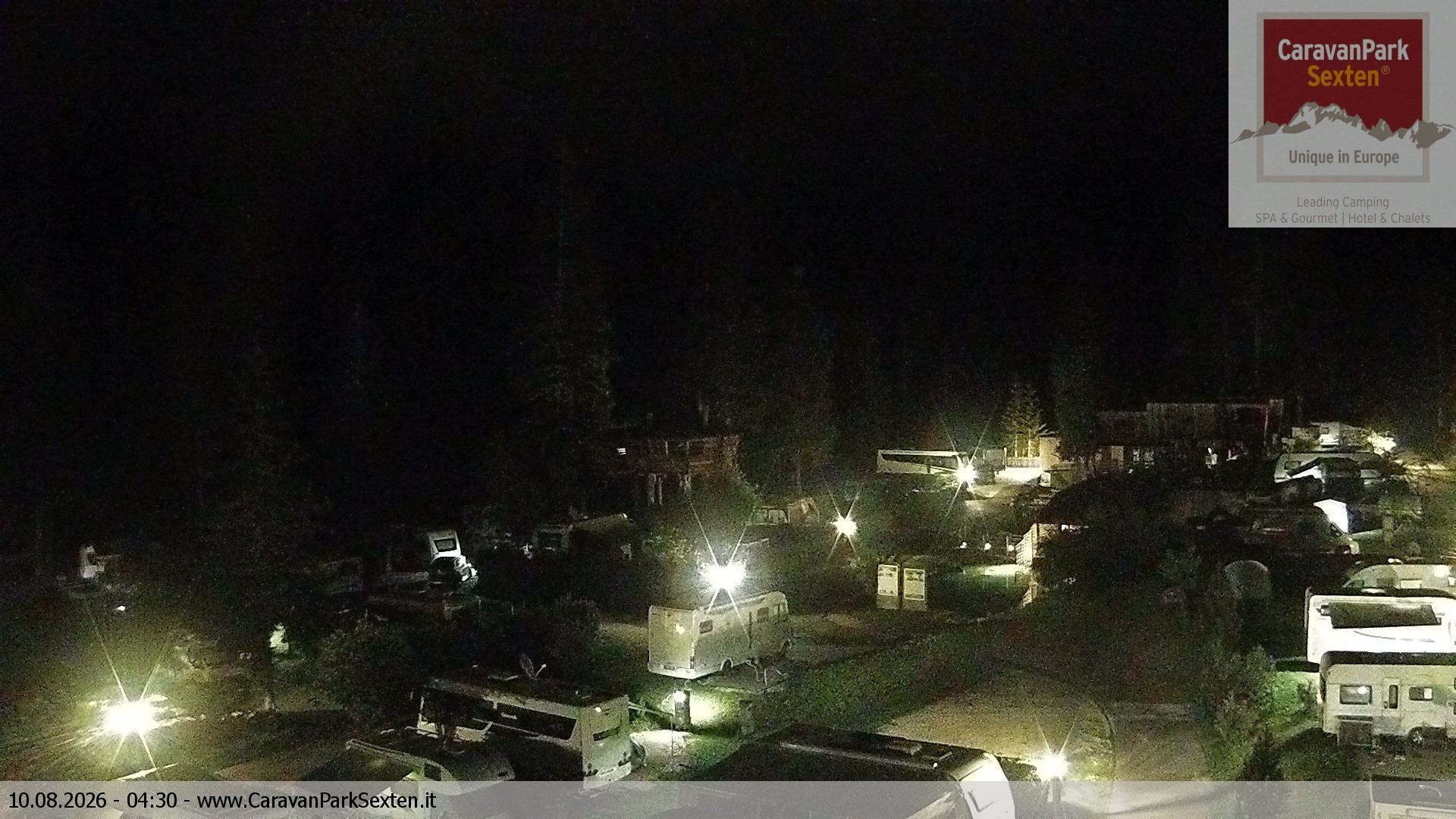 Archived image Webcam Sexten-Moos: caravanpark
