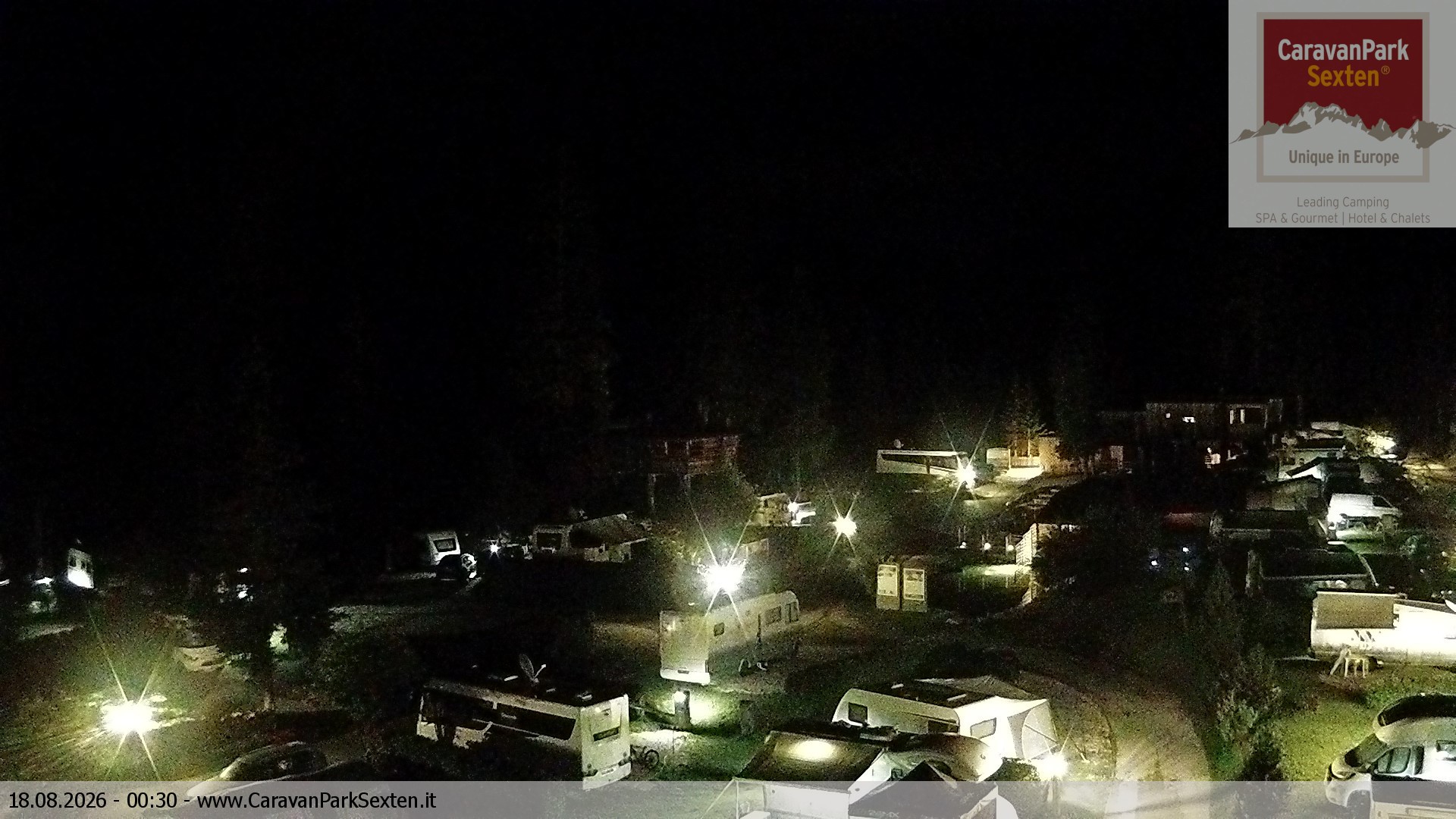 Archived image Webcam Sexten-Moos: caravanpark