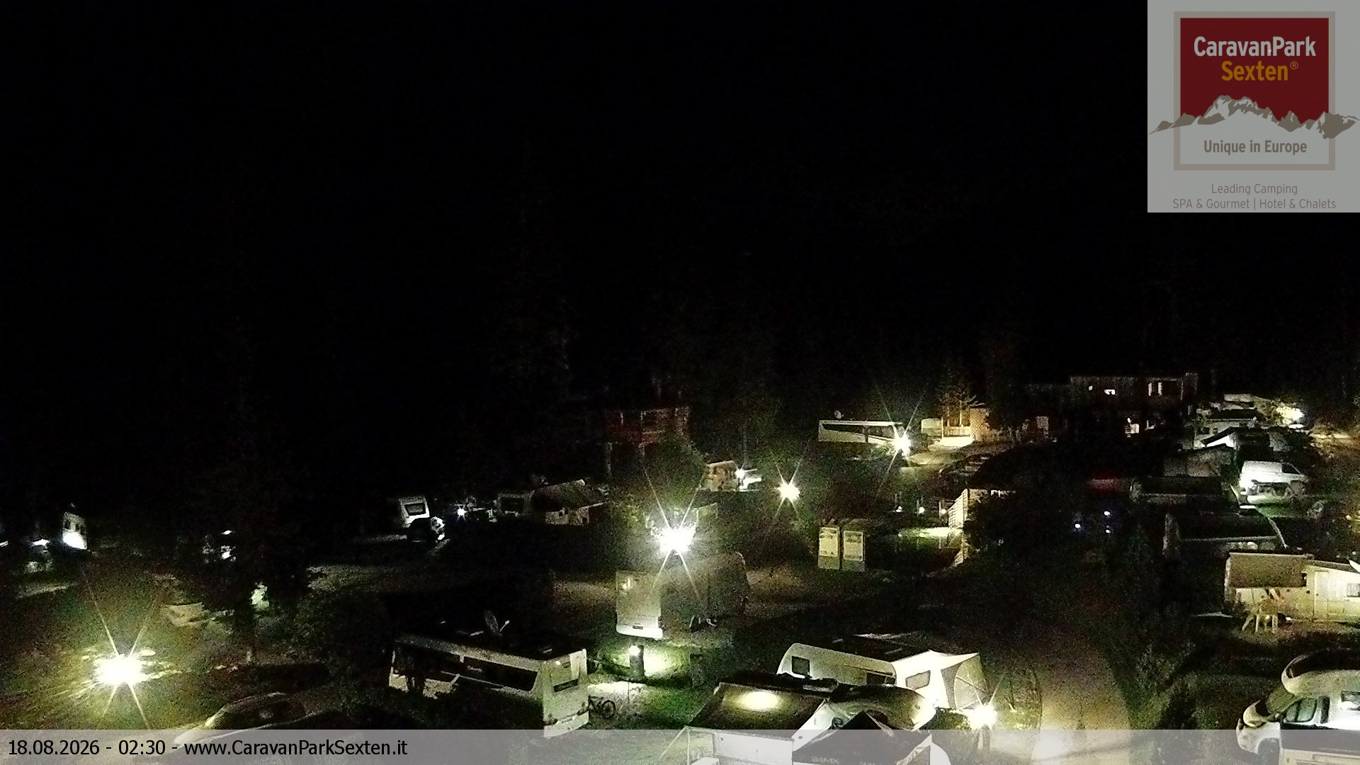 Archived image Webcam Sexten-Moos: caravanpark