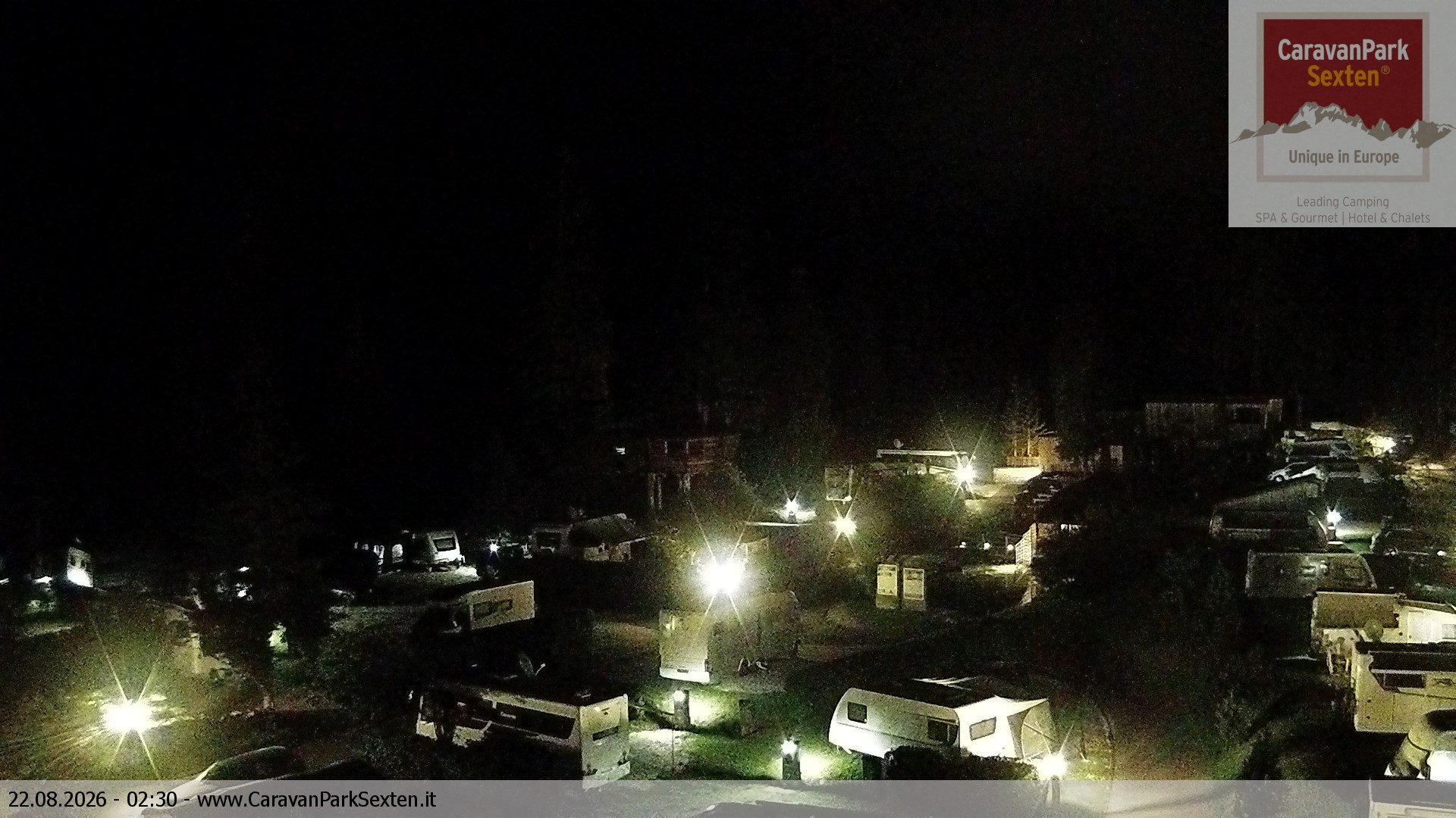 Archived image Webcam Sexten-Moos: caravanpark