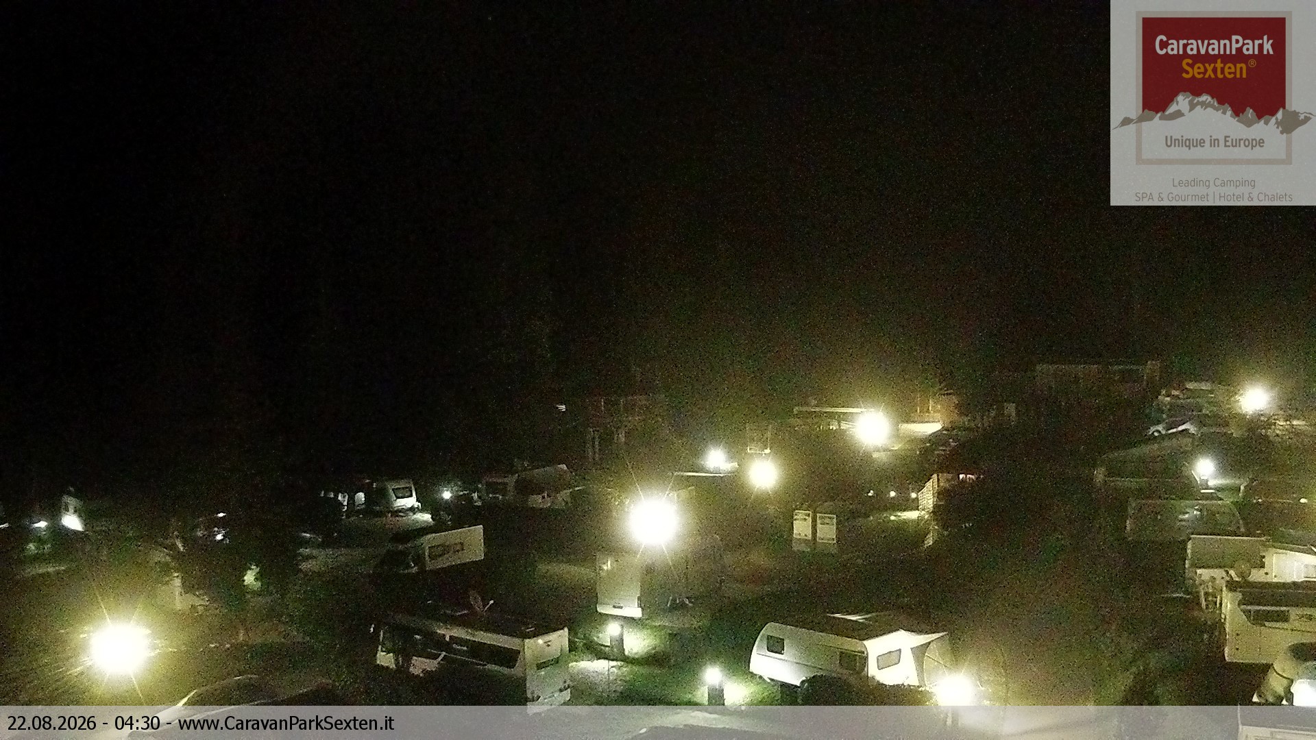 Archived image Webcam Sexten-Moos: caravanpark
