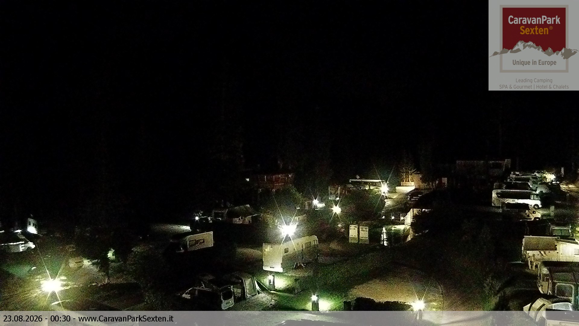 Archiv Foto Webcam Caravanpark in Sexten - Moos