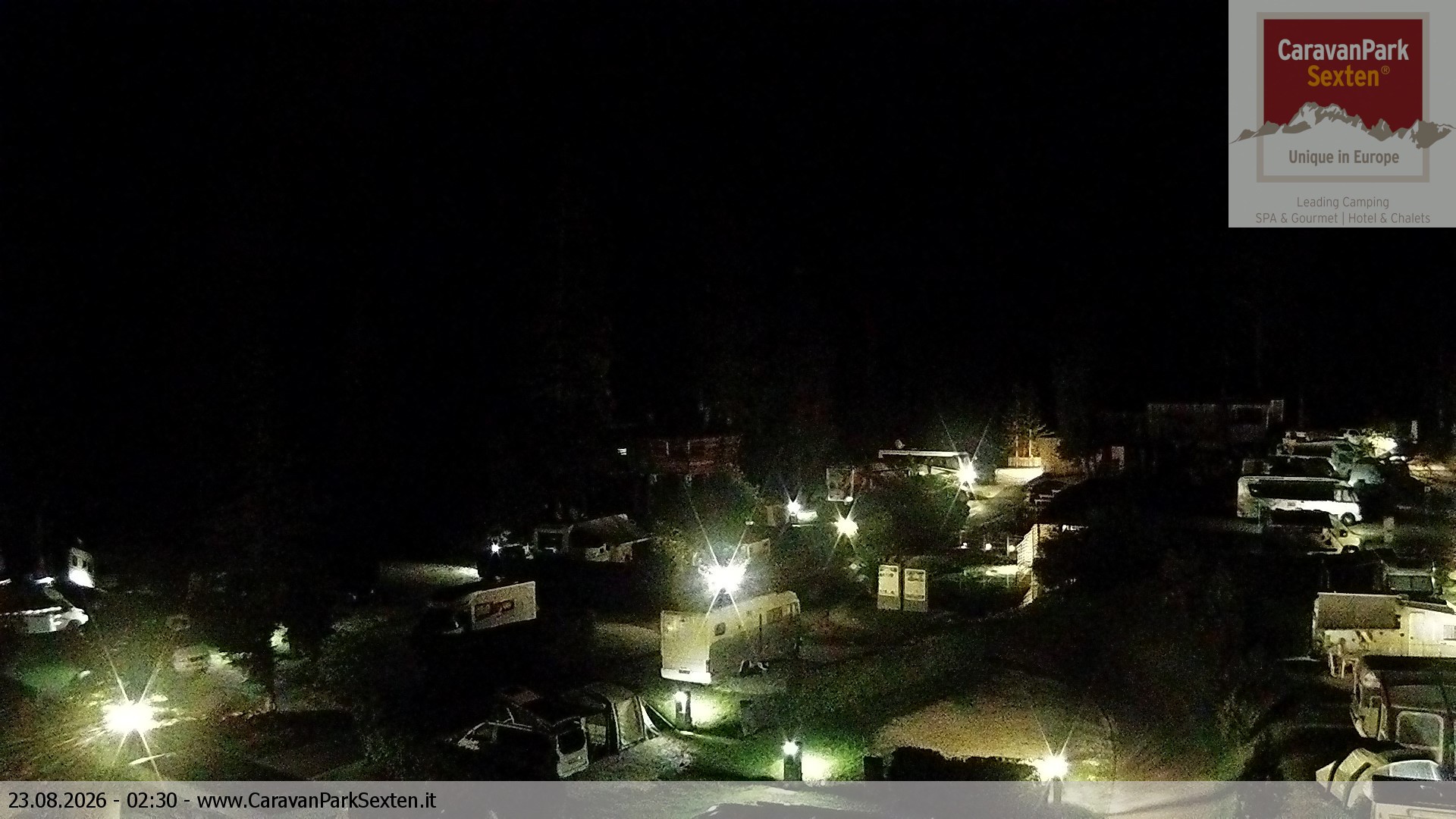 Archiv Foto Webcam Caravanpark in Sexten - Moos