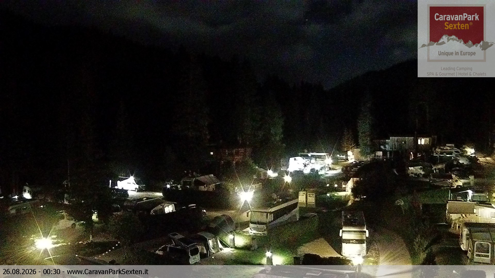 Archived image Webcam Sexten-Moos: caravanpark