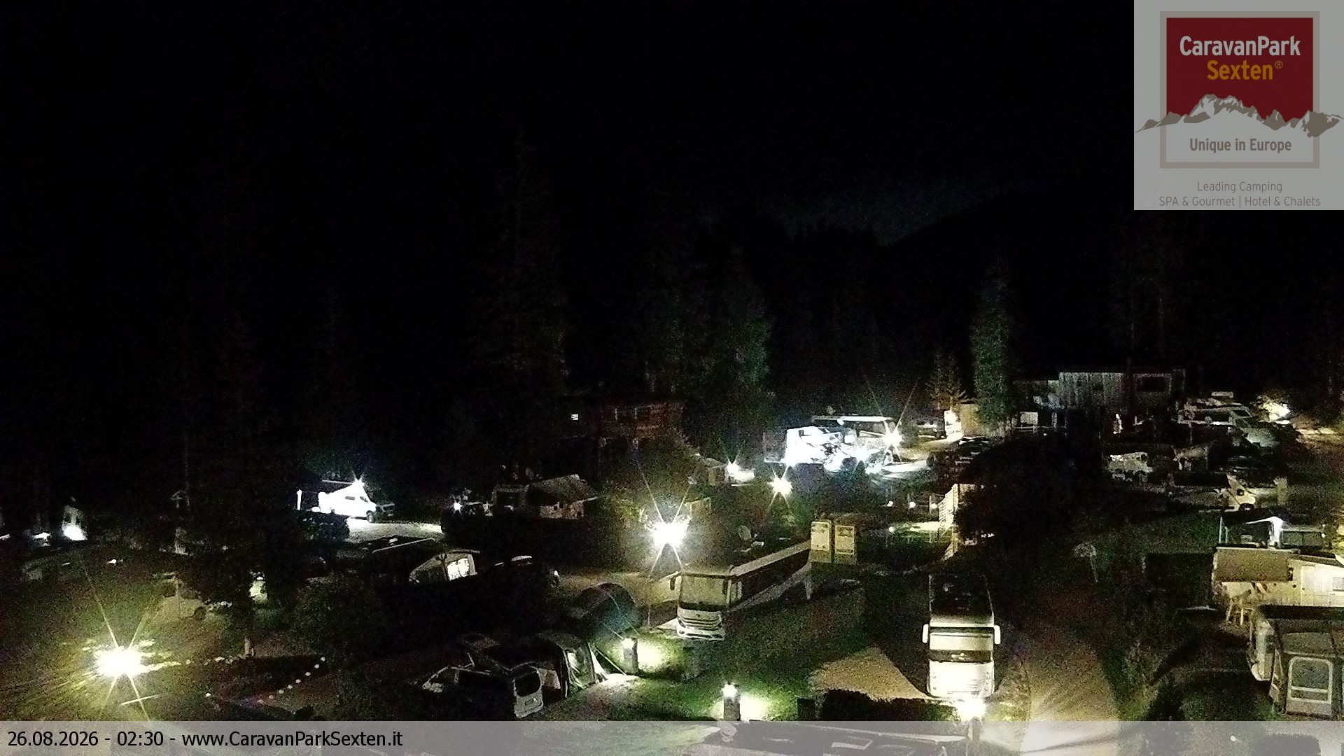 Archived image Webcam Sexten-Moos: caravanpark