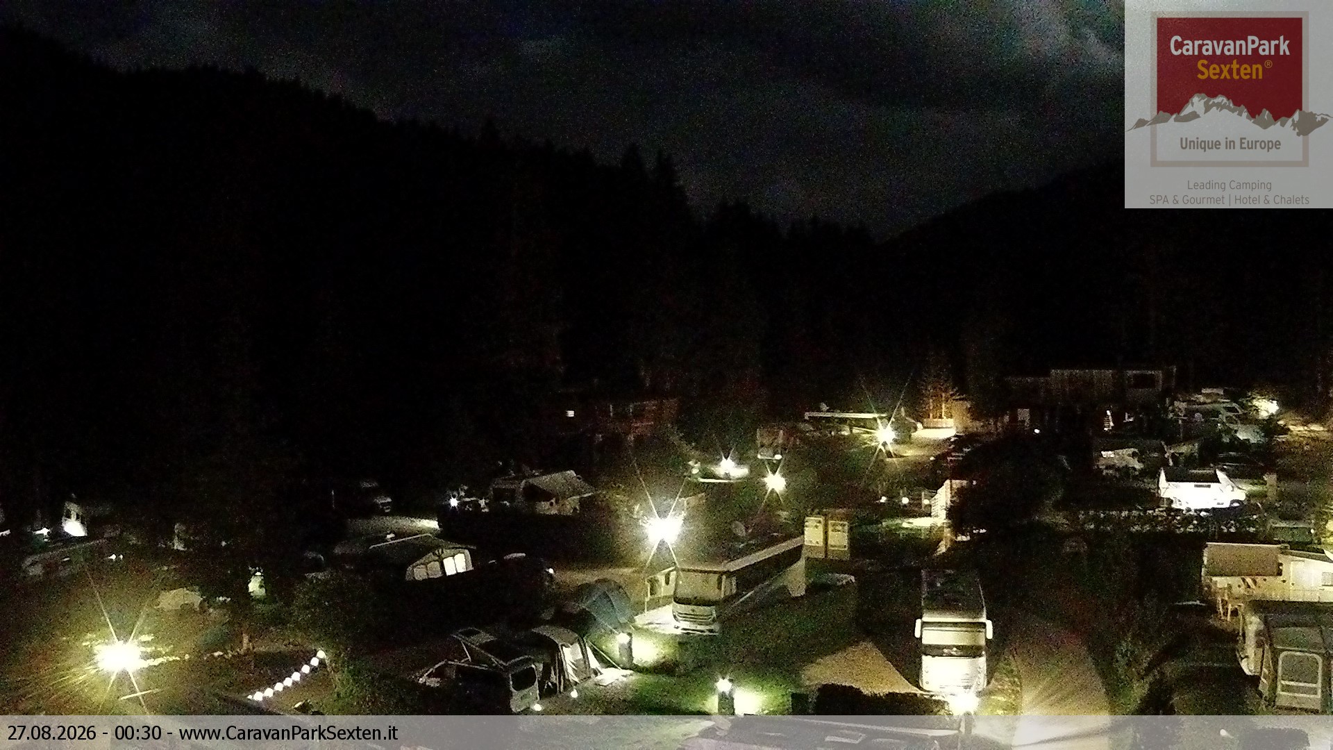 Archiv Foto Webcam Caravanpark in Sexten - Moos