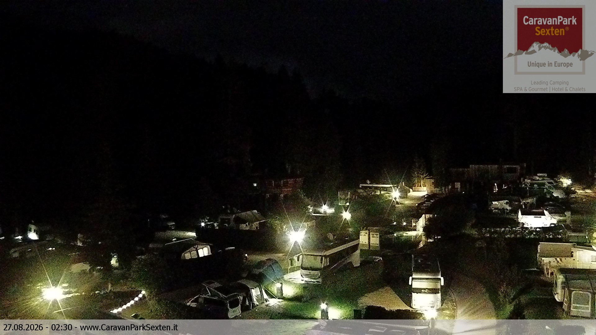 Archiv Foto Webcam Caravanpark in Sexten - Moos