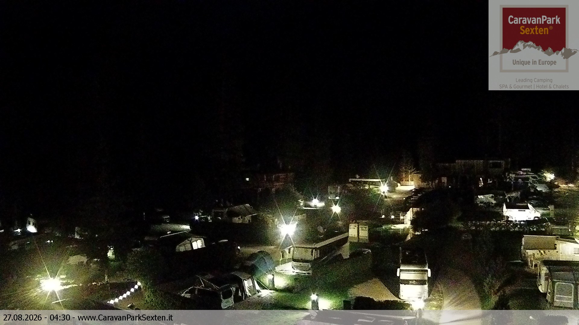 Archiv Foto Webcam Caravanpark in Sexten - Moos