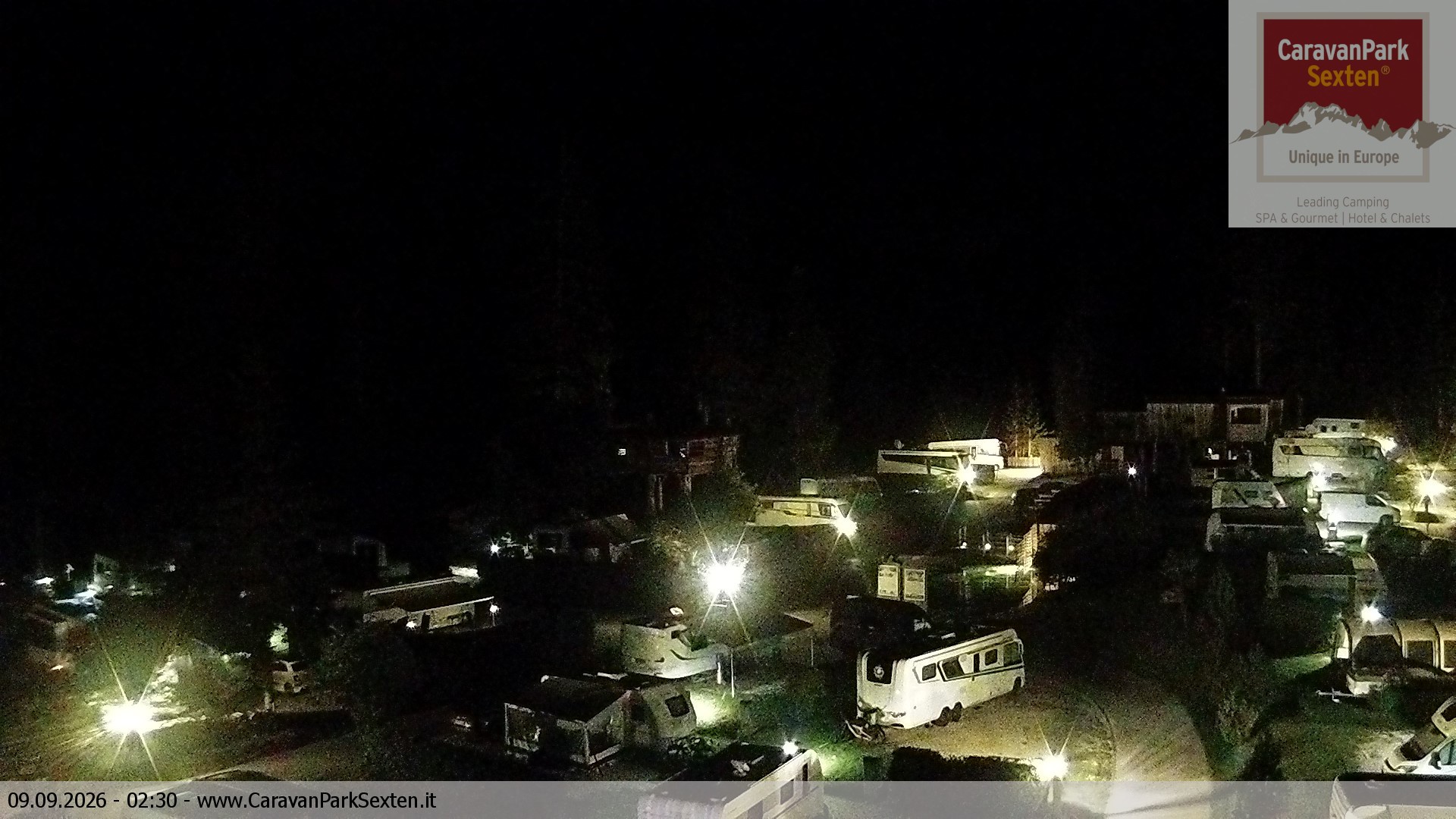 Archiv Foto Webcam Caravanpark in Sexten - Moos