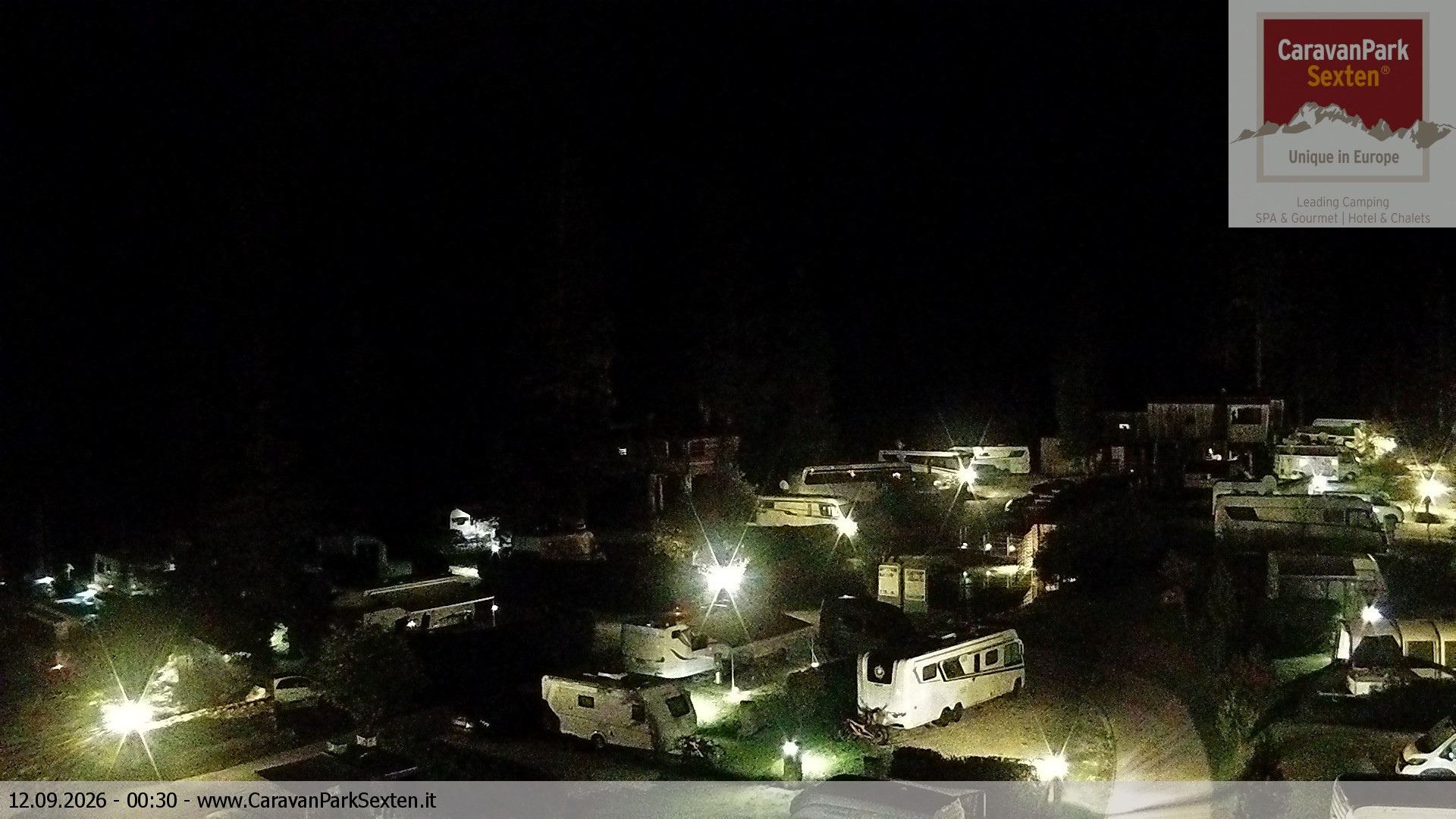 Archived image Webcam Sexten-Moos: caravanpark