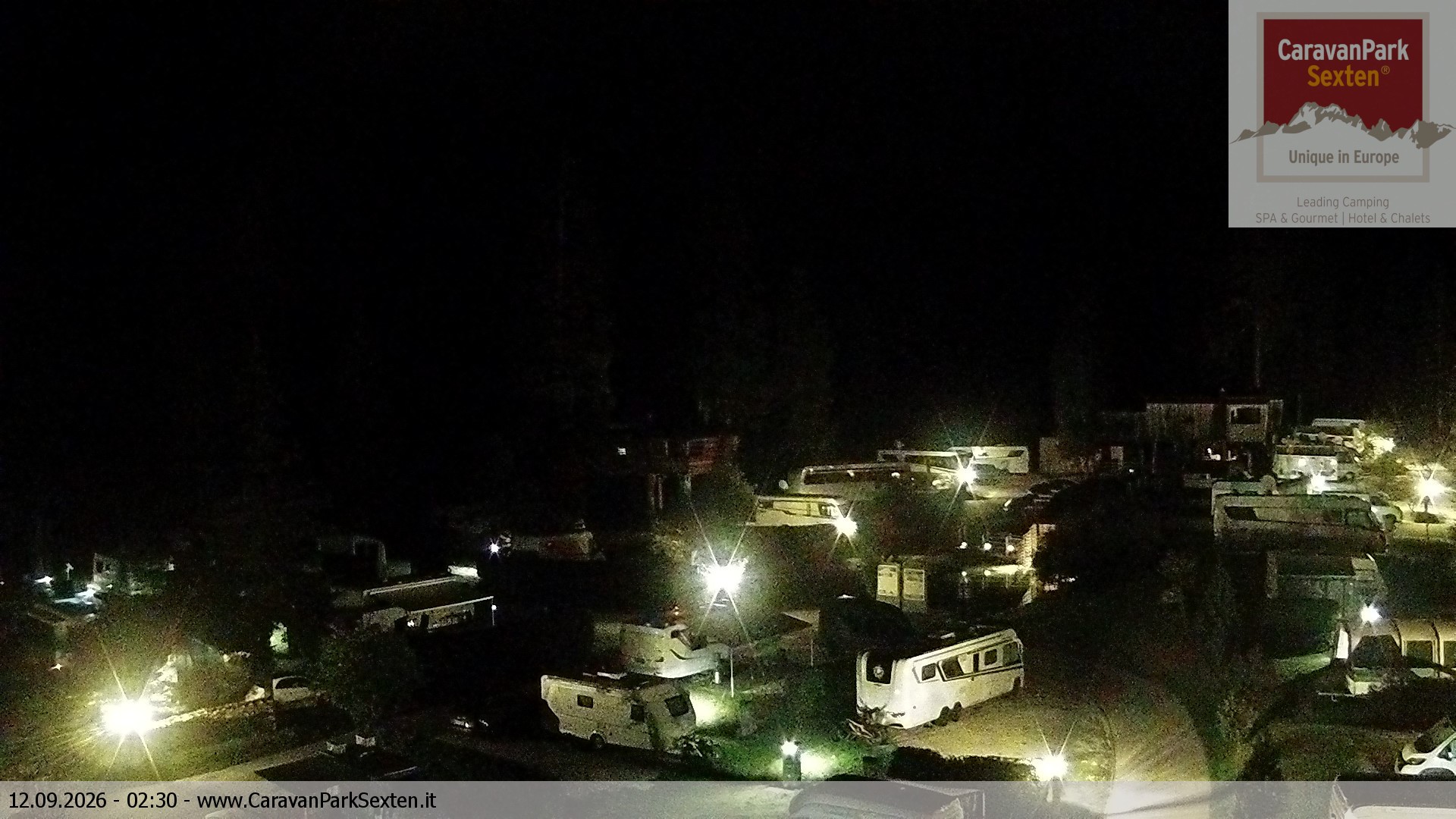 Archived image Webcam Sexten-Moos: caravanpark