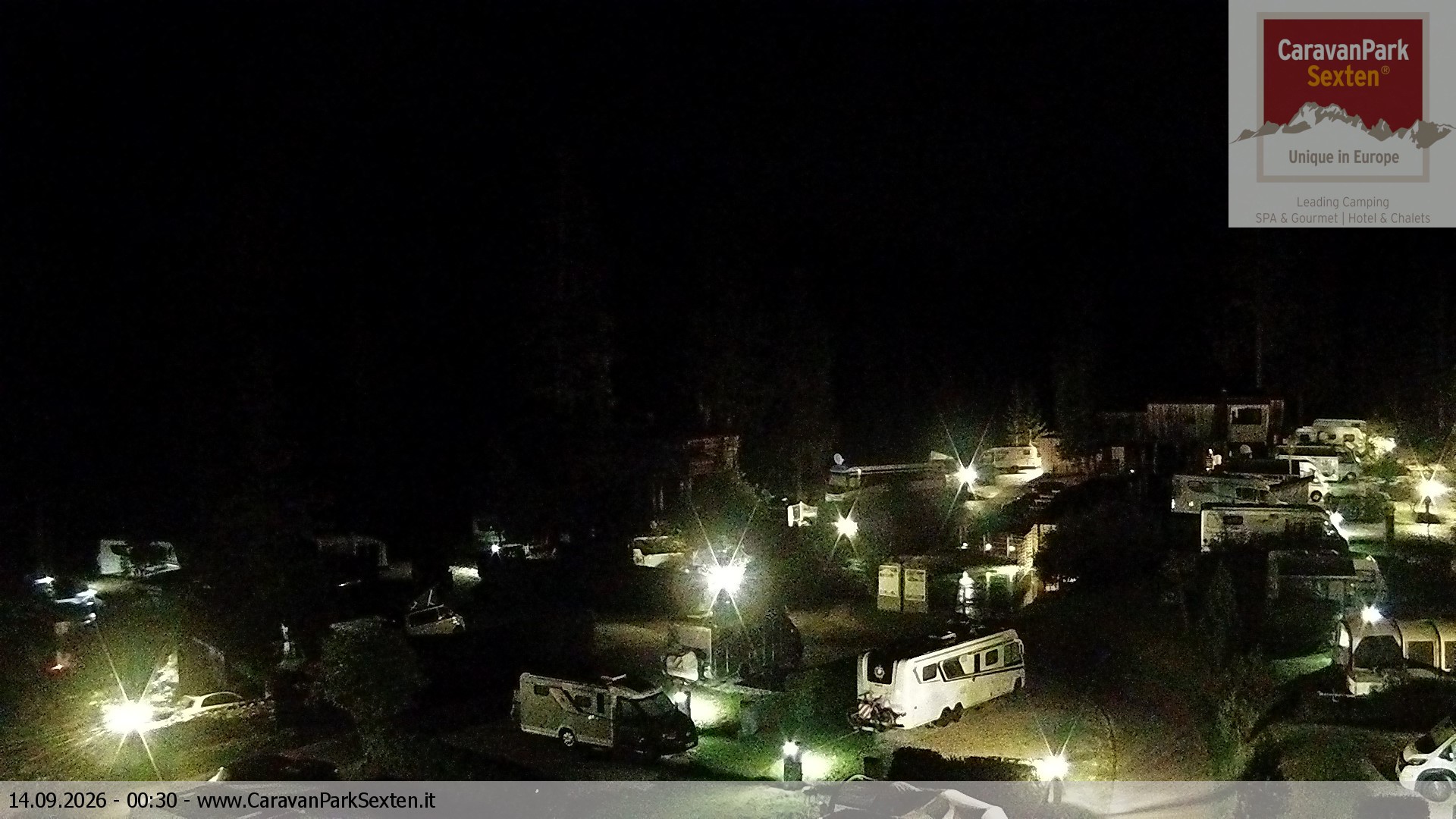 Archiv Foto Webcam Caravanpark in Sexten - Moos