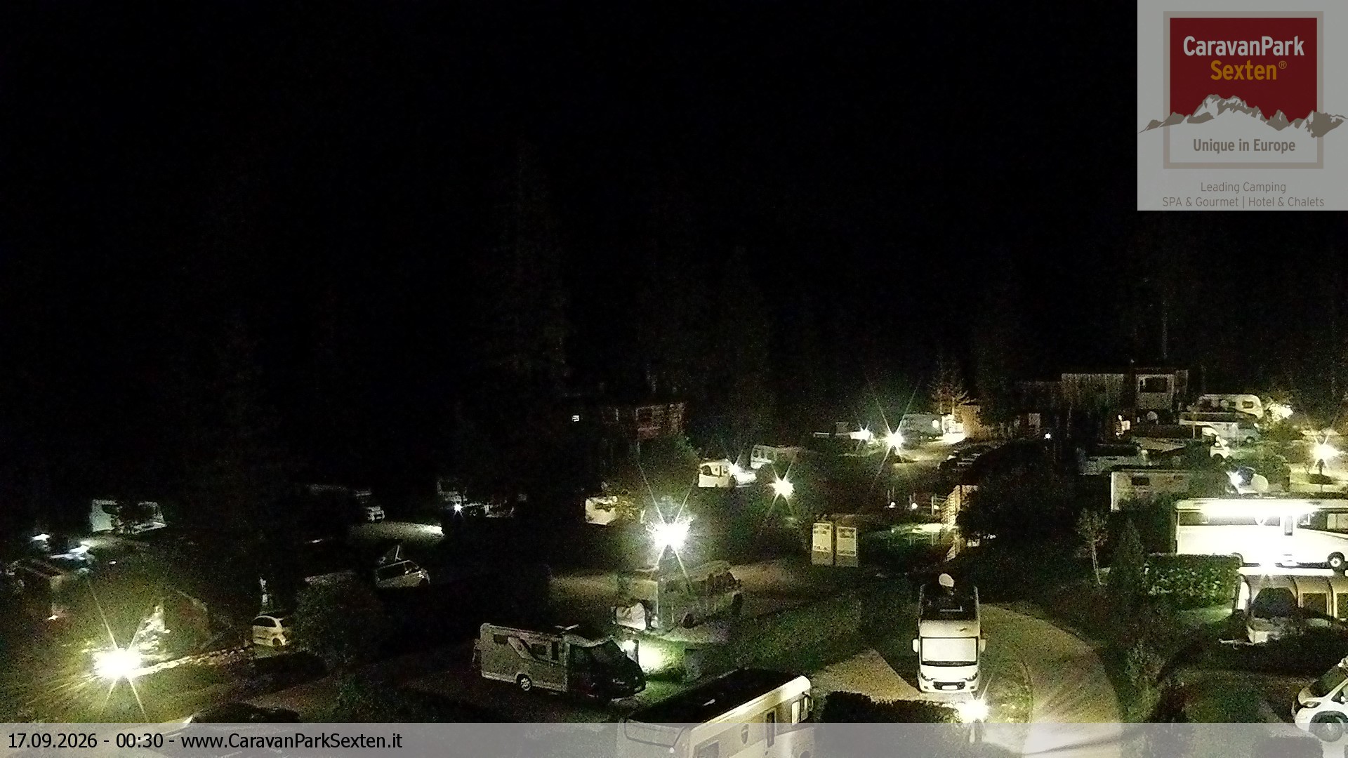 Archiv Foto Webcam Caravanpark in Sexten - Moos