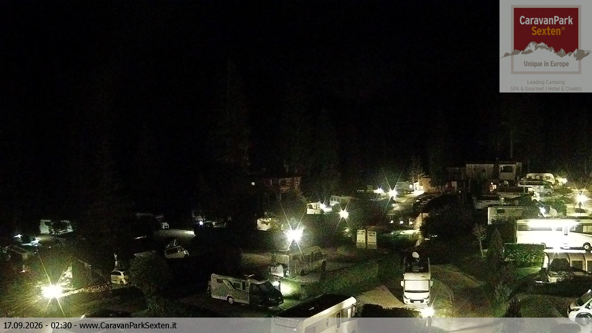 Archiv Foto Webcam Caravanpark in Sexten - Moos