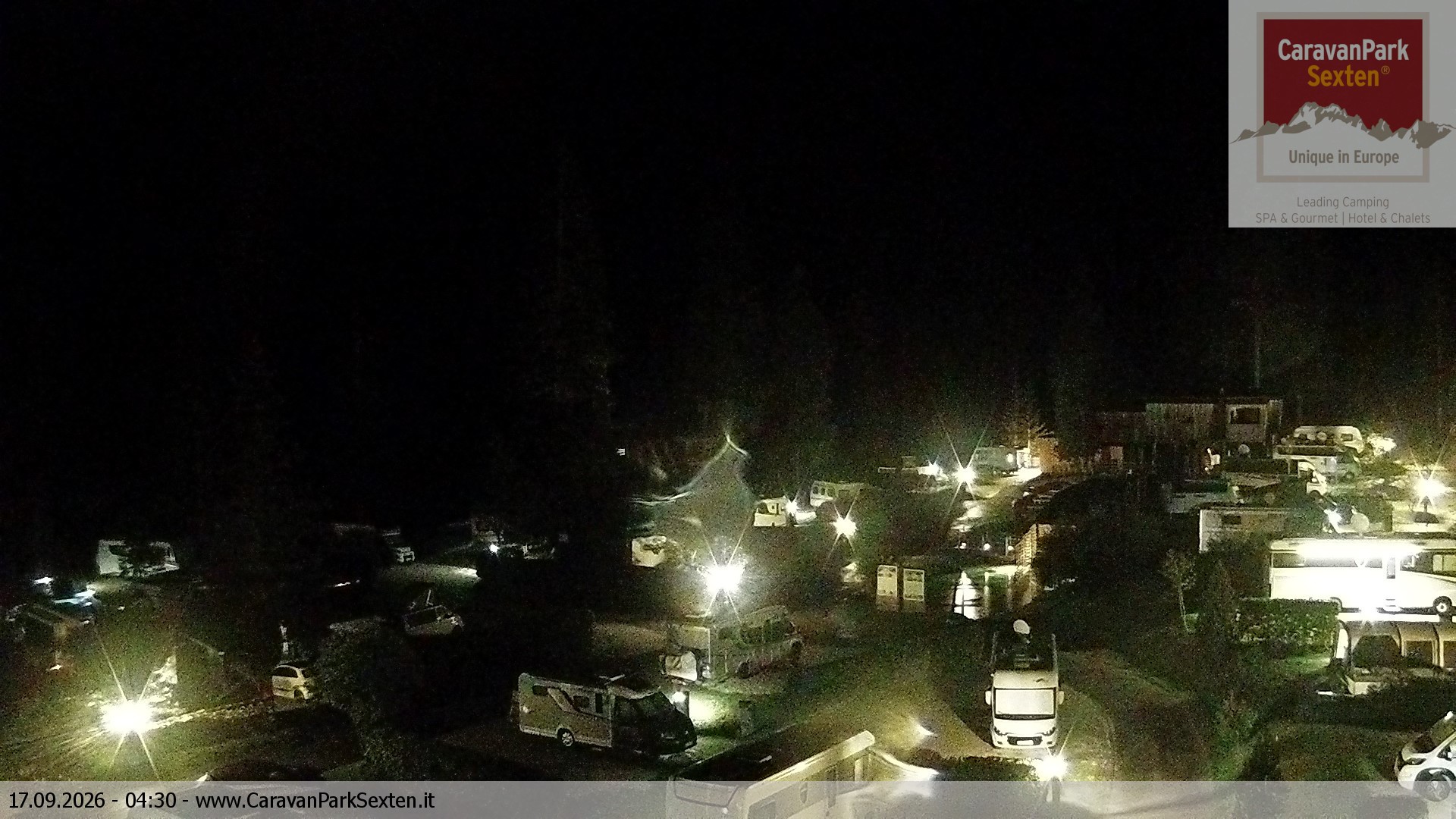 Archiv Foto Webcam Caravanpark in Sexten - Moos