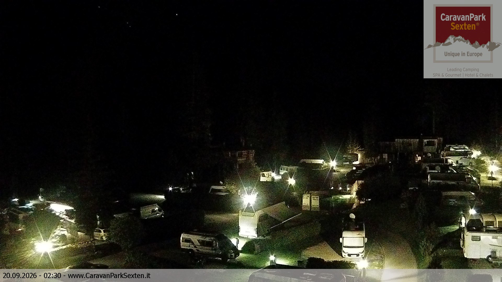 Archiv Foto Webcam Caravanpark in Sexten - Moos