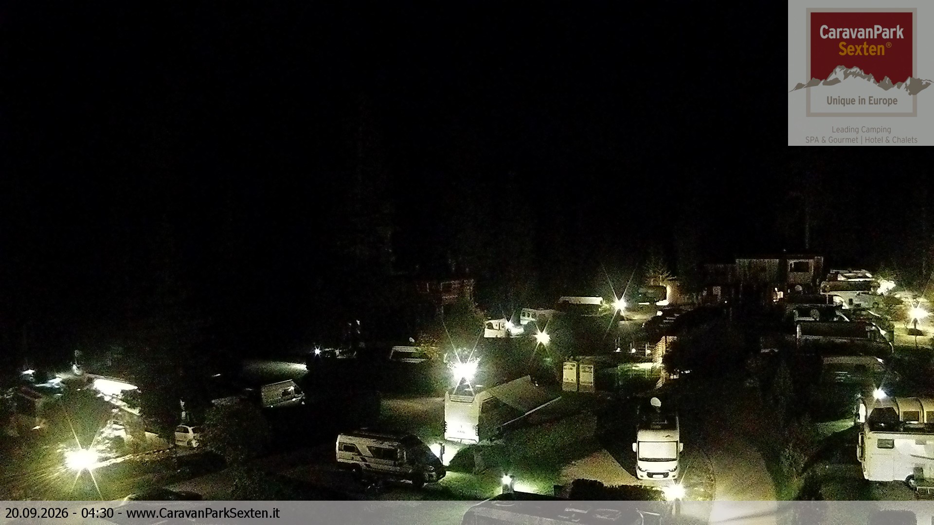 Archiv Foto Webcam Caravanpark in Sexten - Moos