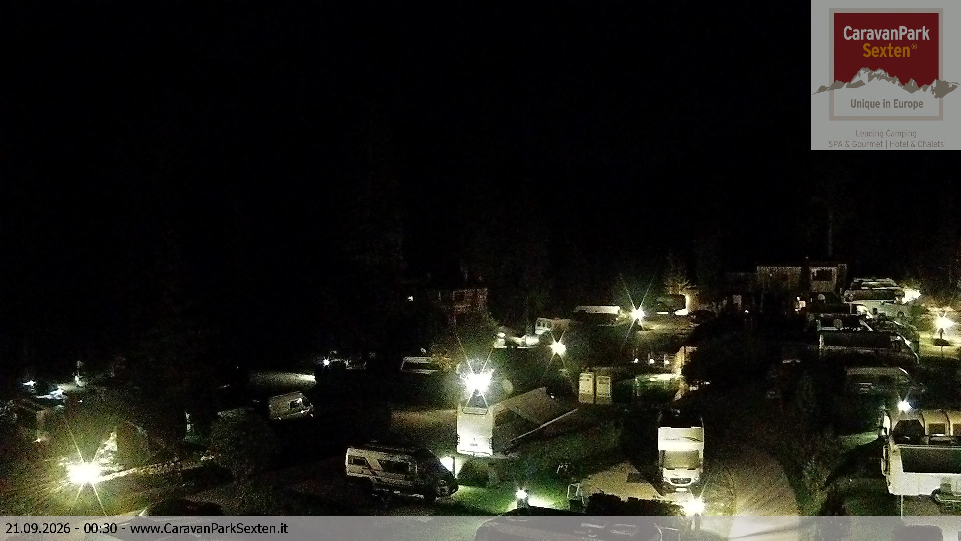 Archiv Foto Webcam Caravanpark in Sexten - Moos