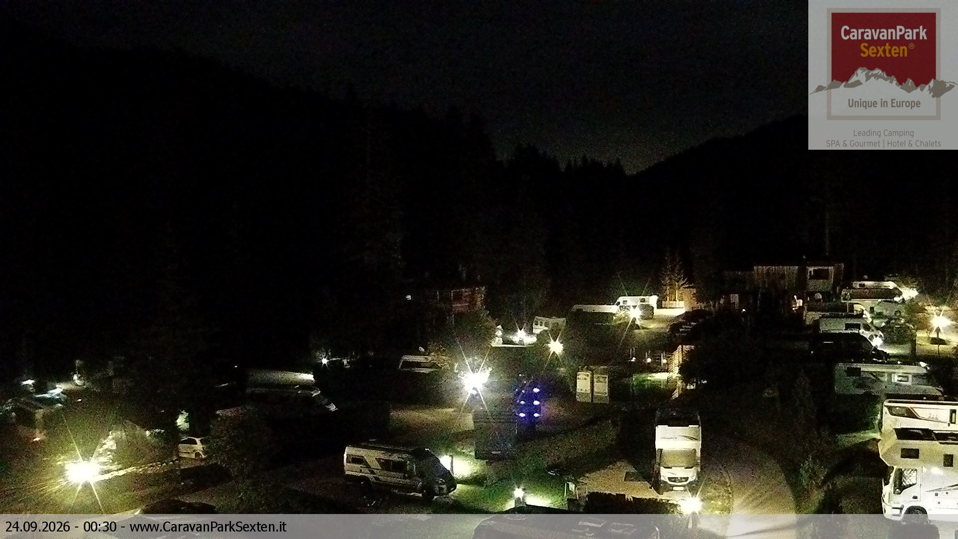 Archiv Foto Webcam Caravanpark in Sexten - Moos