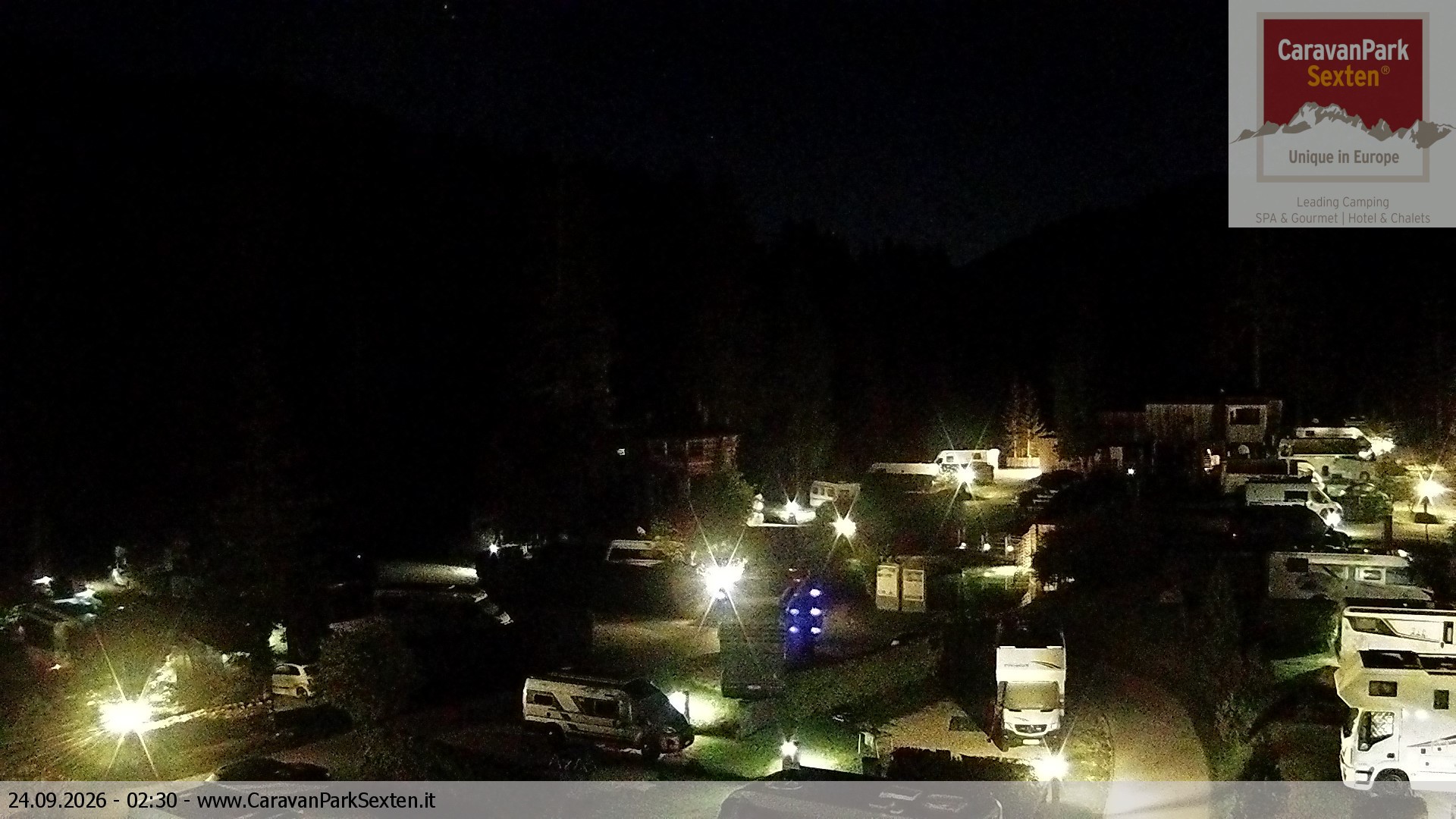 Archiv Foto Webcam Caravanpark in Sexten - Moos
