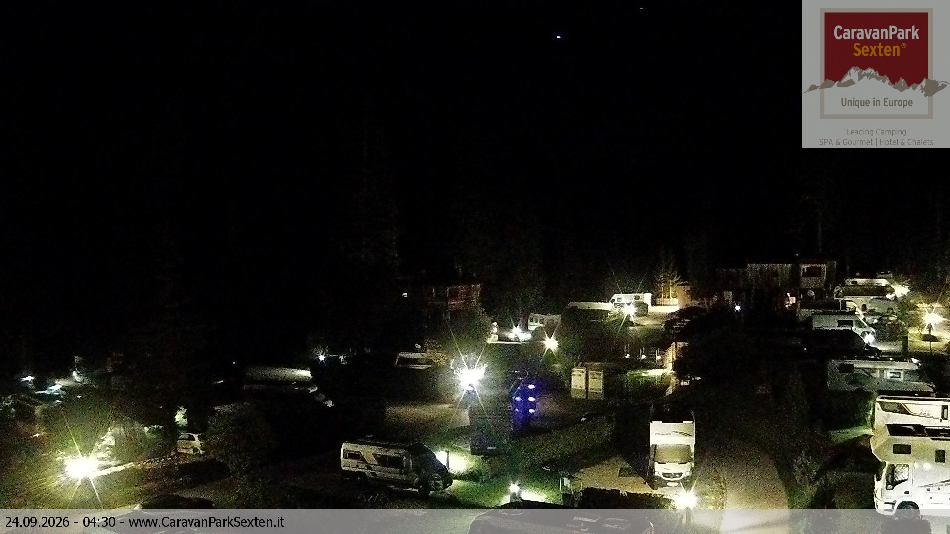 Archived image Webcam Sexten-Moos: caravanpark