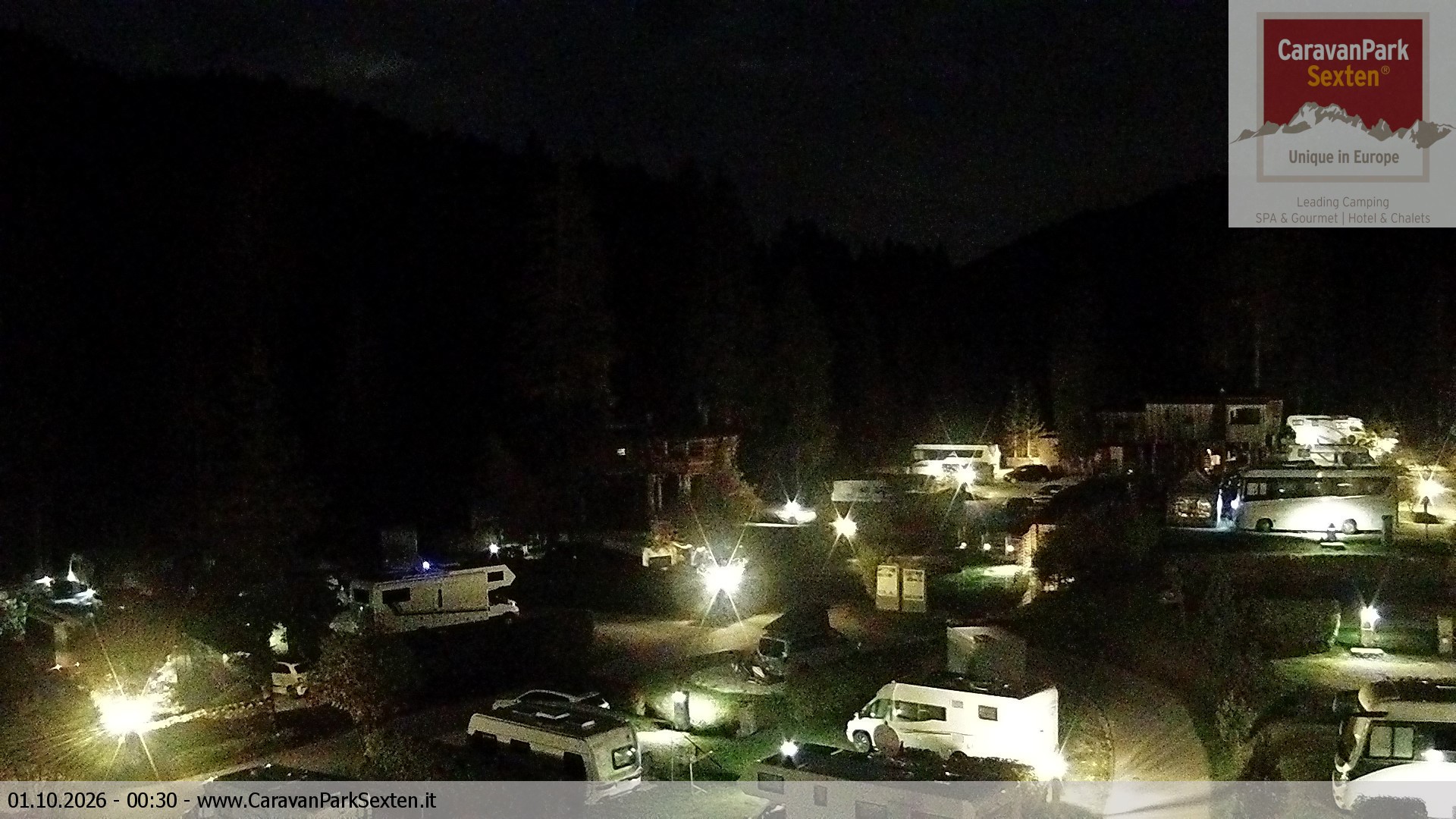 Archiv Foto Webcam Caravanpark in Sexten - Moos